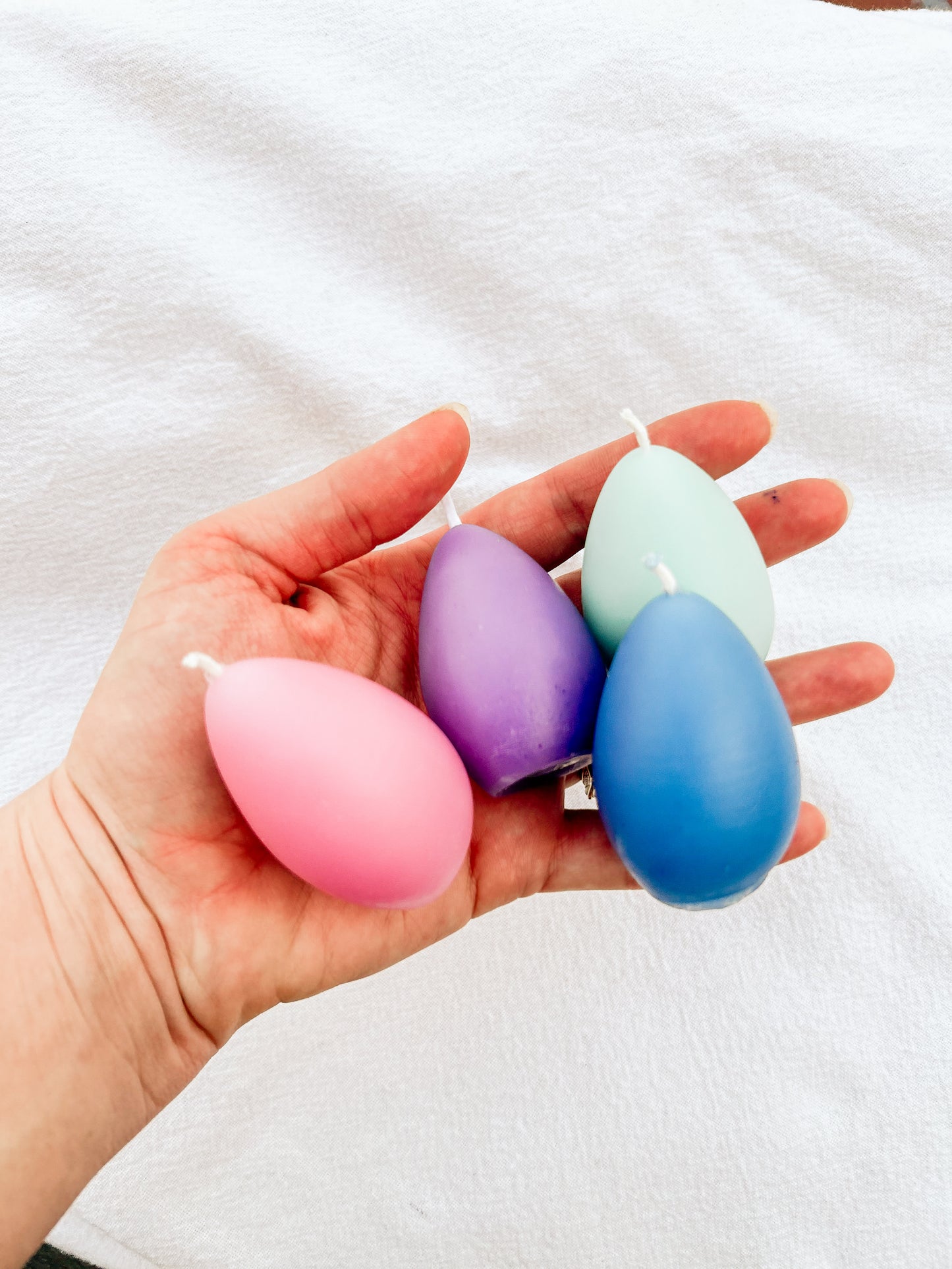 Beeswax Easter Egg Candles