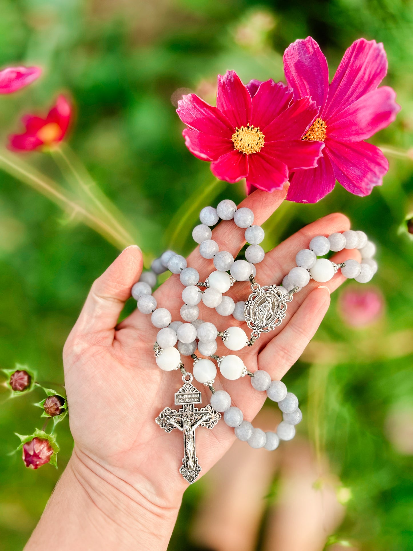 Blue Marian Rosary
