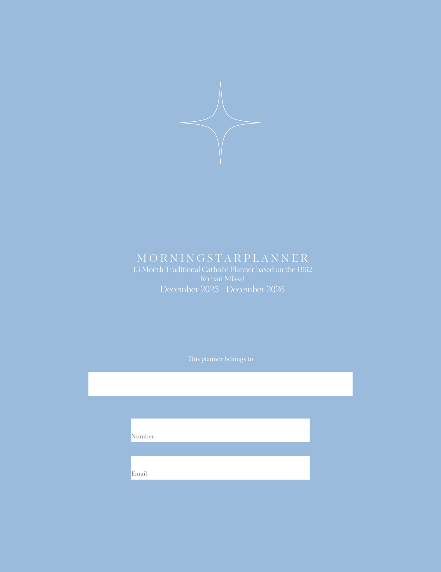 2025 Traditional Catholic Planner Digital Download