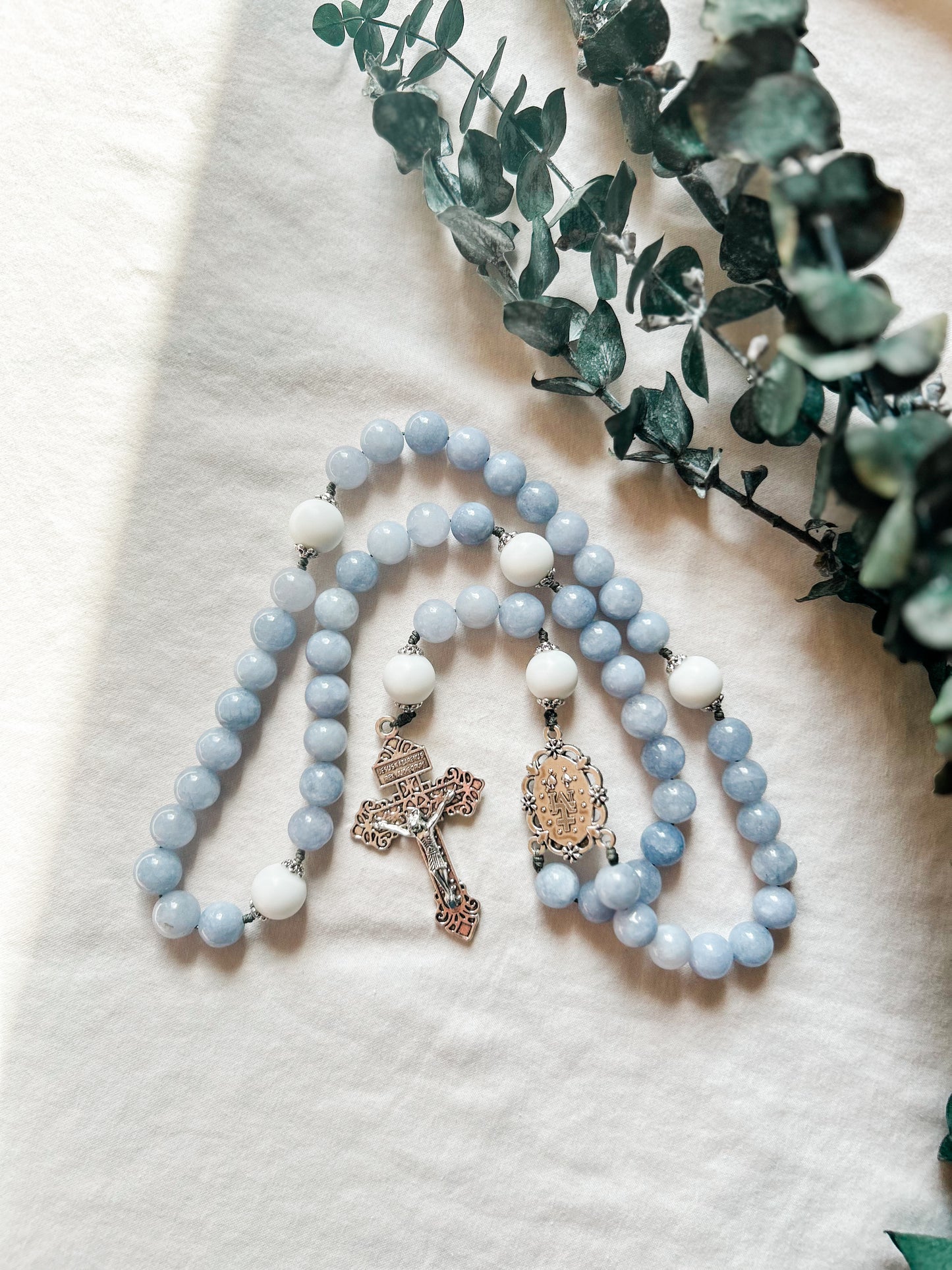 Blue Marian Rosary
