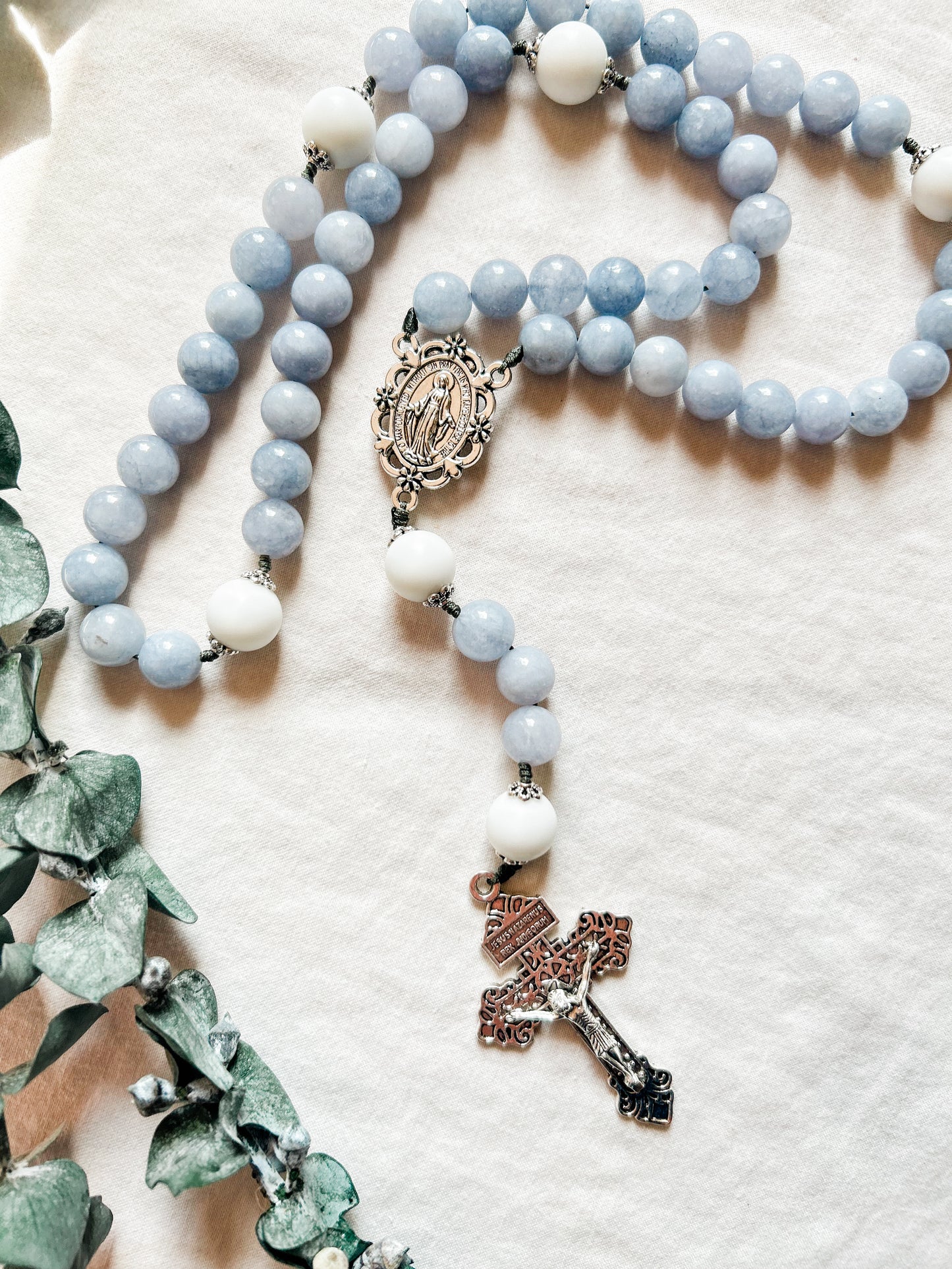 Blue Marian Rosary