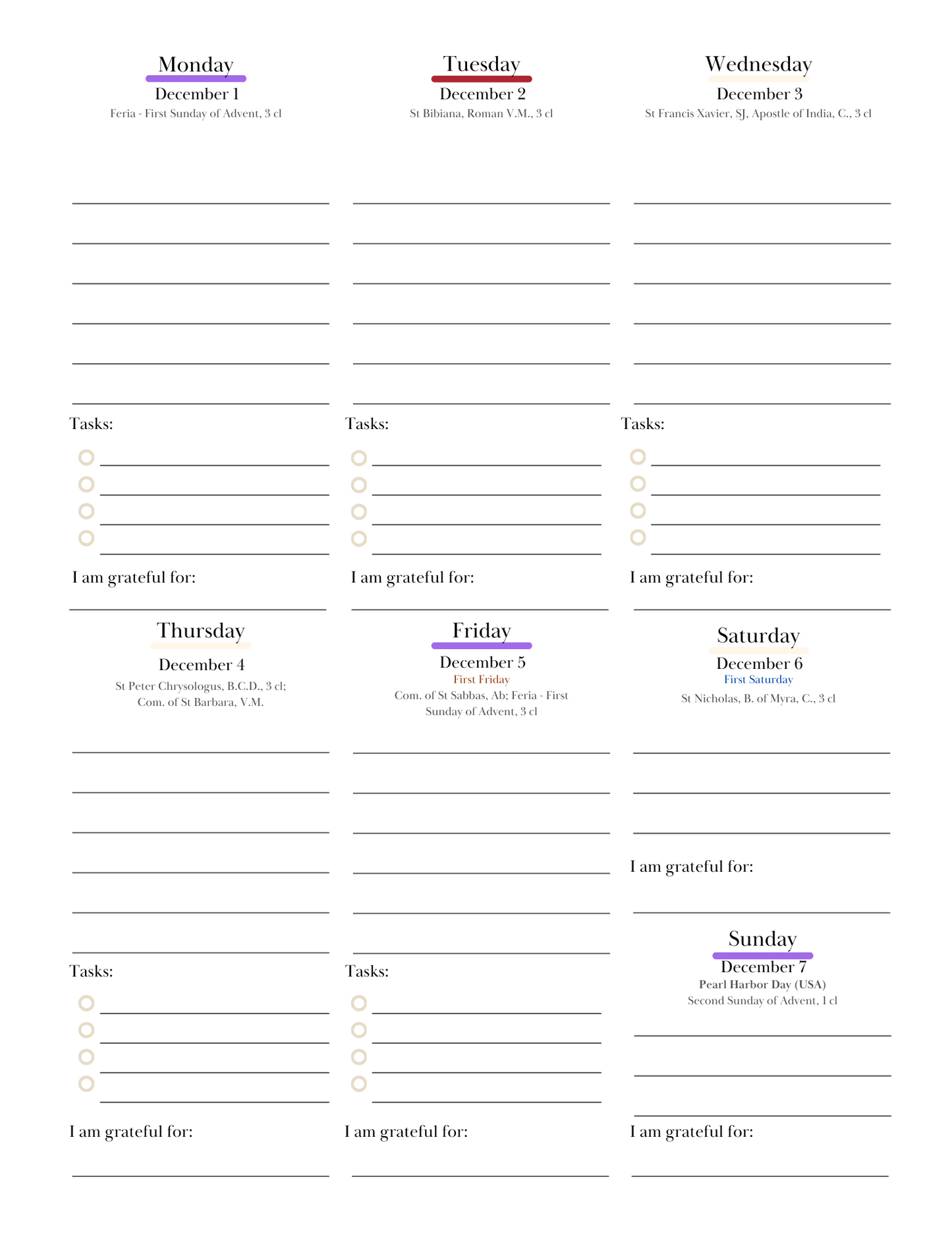 2025 Traditional Catholic Planner Digital Download