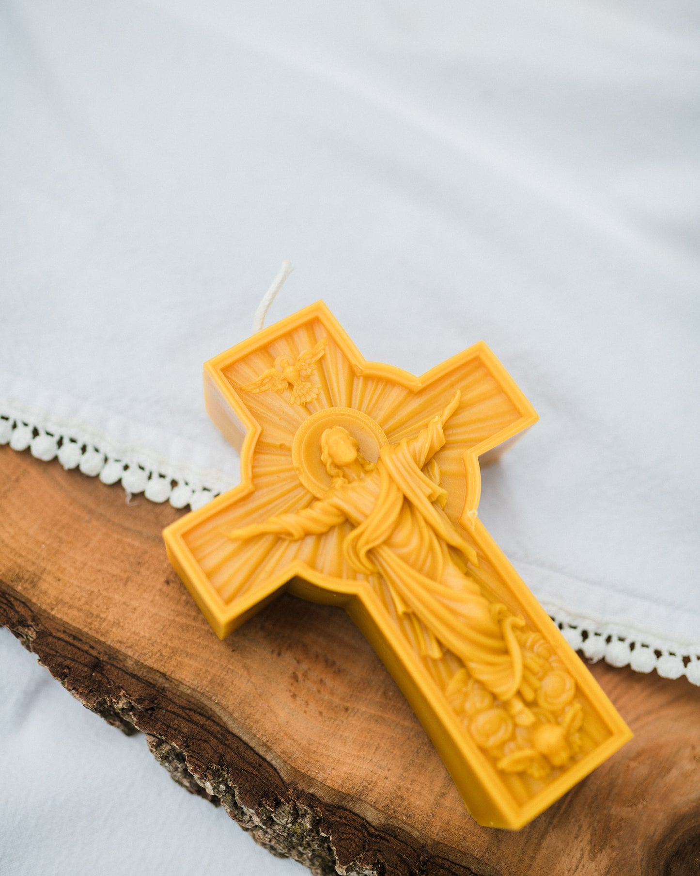 Christ is Risen Beeswax Candle