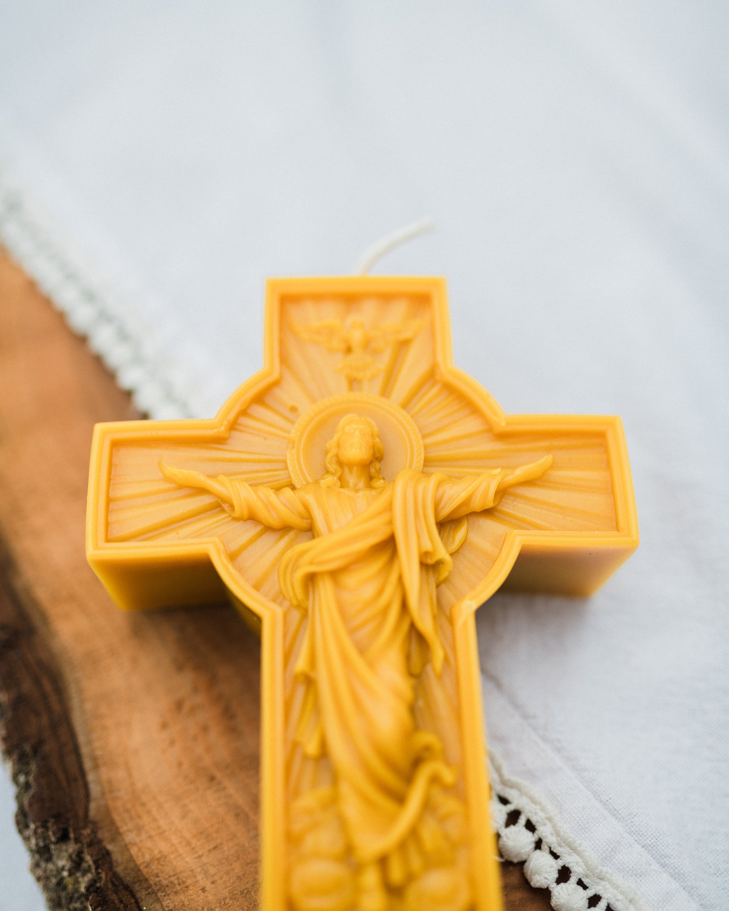 Christ is Risen Beeswax Candle