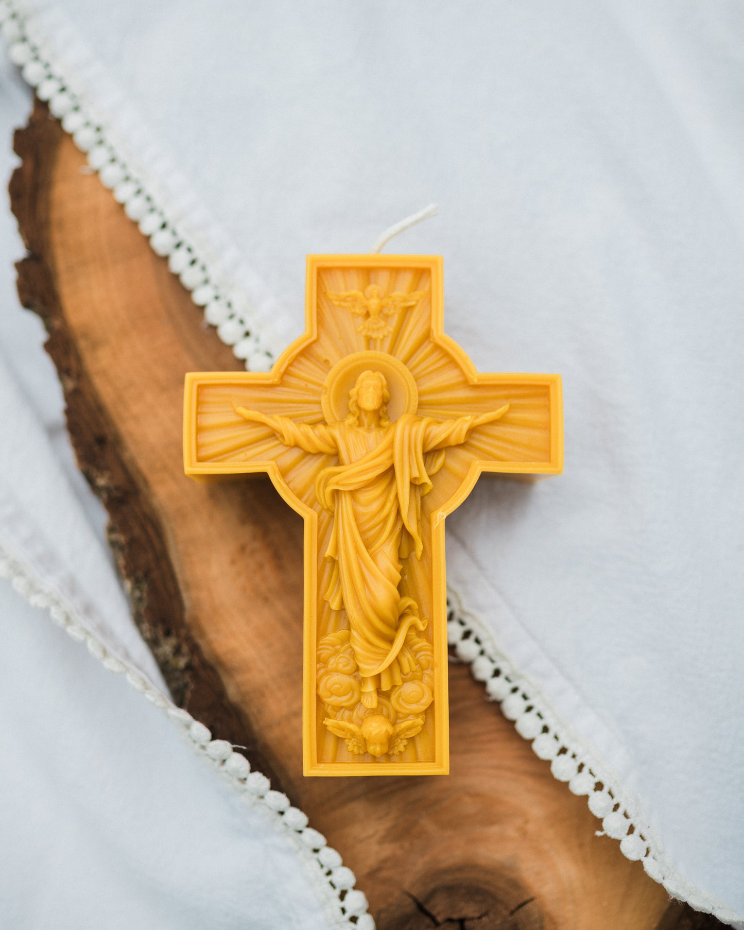 Christ is Risen Beeswax Candle