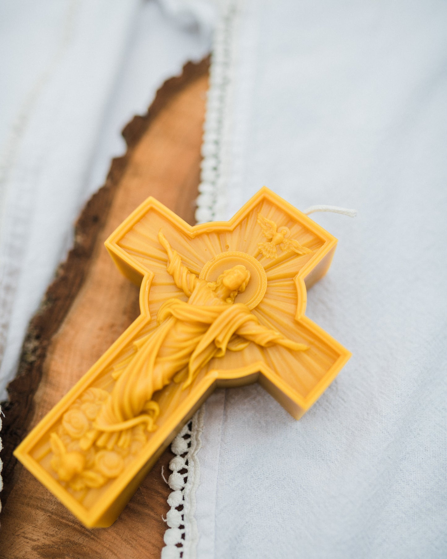 Christ is Risen Beeswax Candle