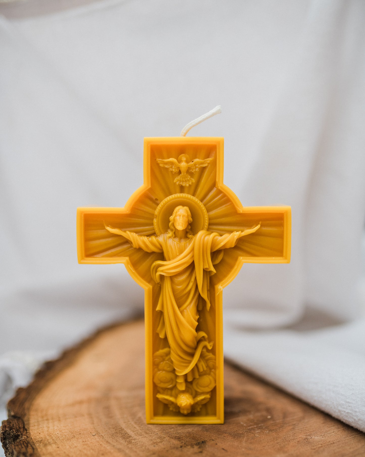 Christ is Risen Beeswax Candle