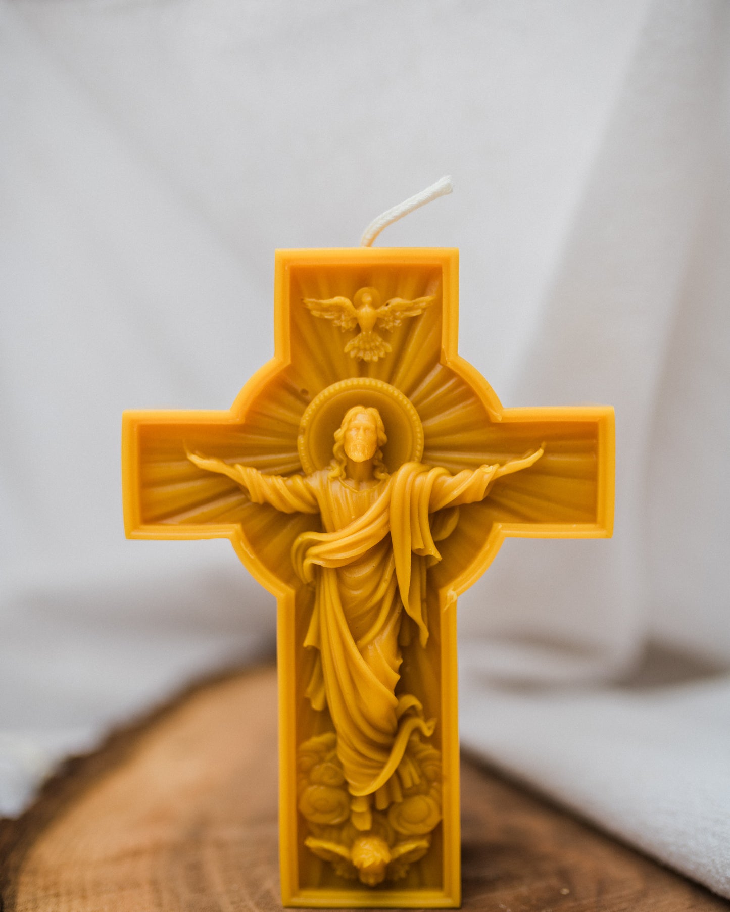 Christ is Risen Beeswax Candle