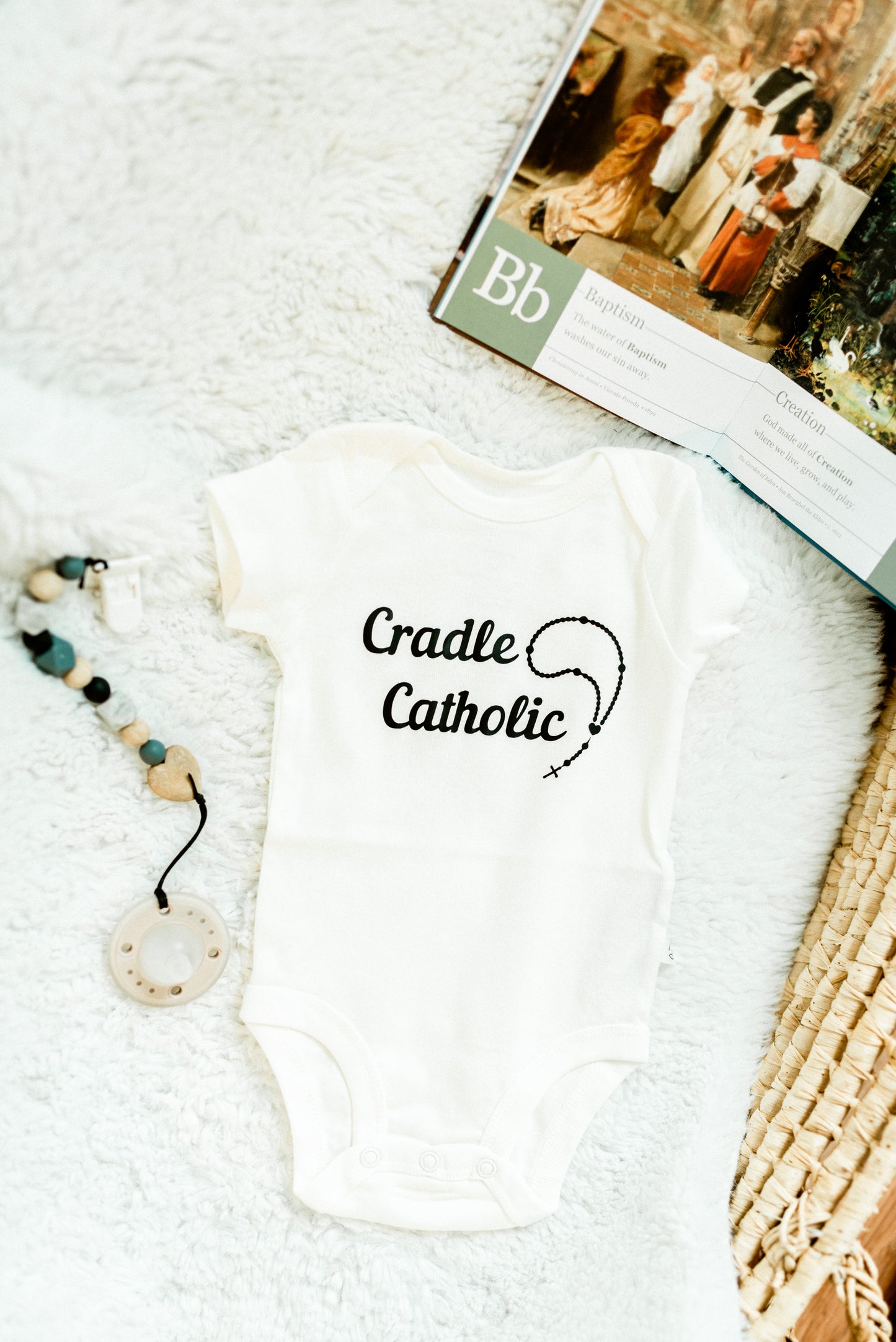 Cradle Catholic T-shirt bodysuit - 100% organic cotton