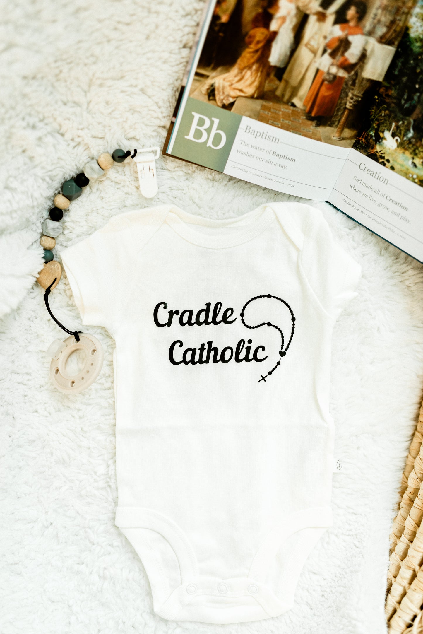 Cradle Catholic T-shirt bodysuit - 100% organic cotton