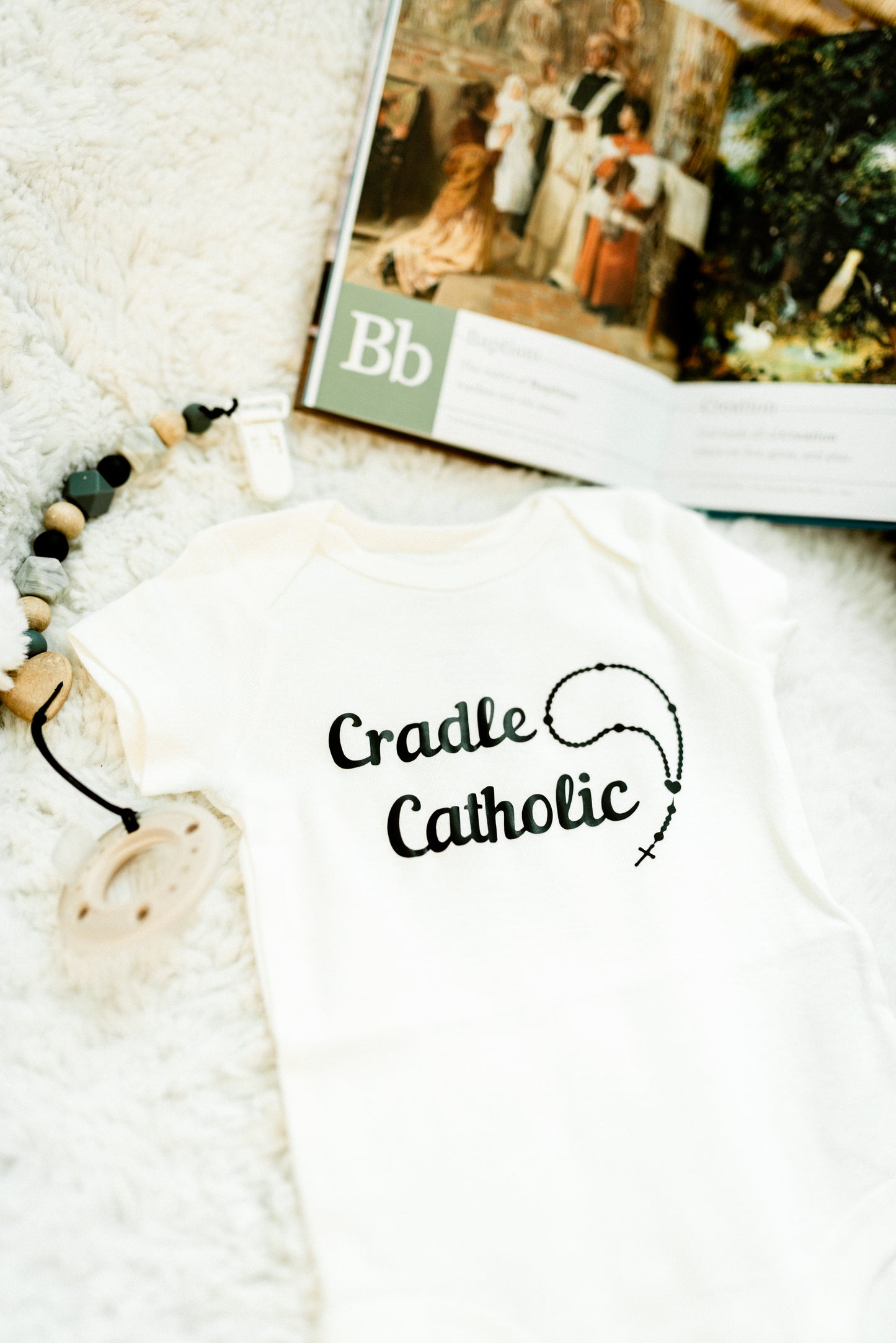 Cradle Catholic T-shirt bodysuit - 100% organic cotton