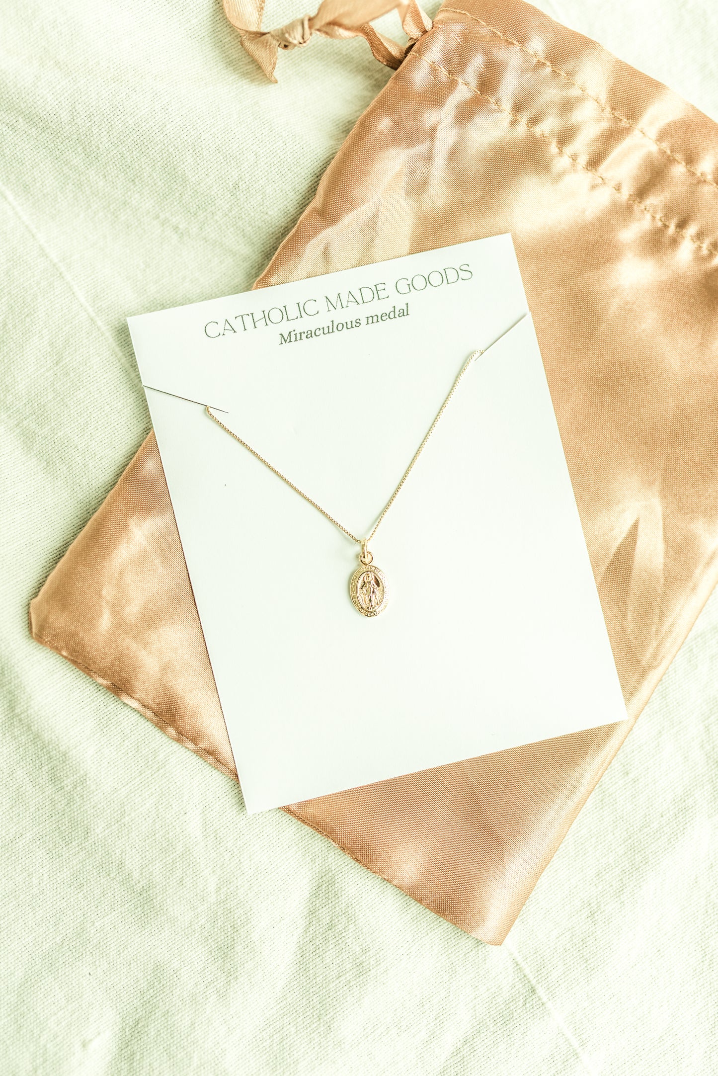 18k Mini Miraculous Medal