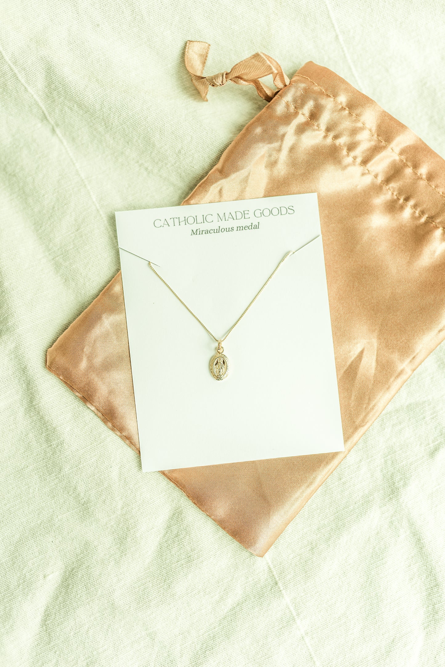18k Mini Miraculous Medal