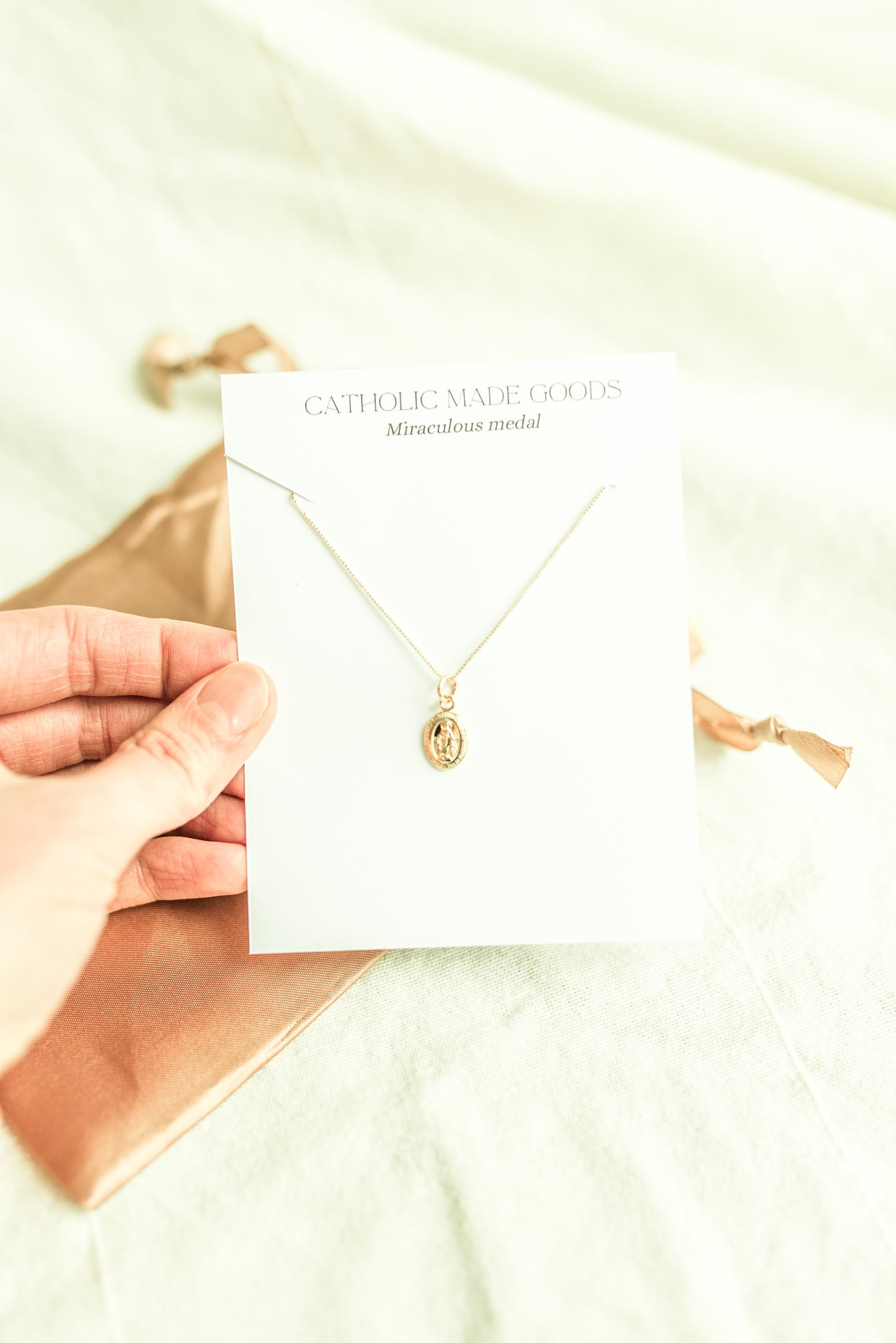 18k Mini Miraculous Medal