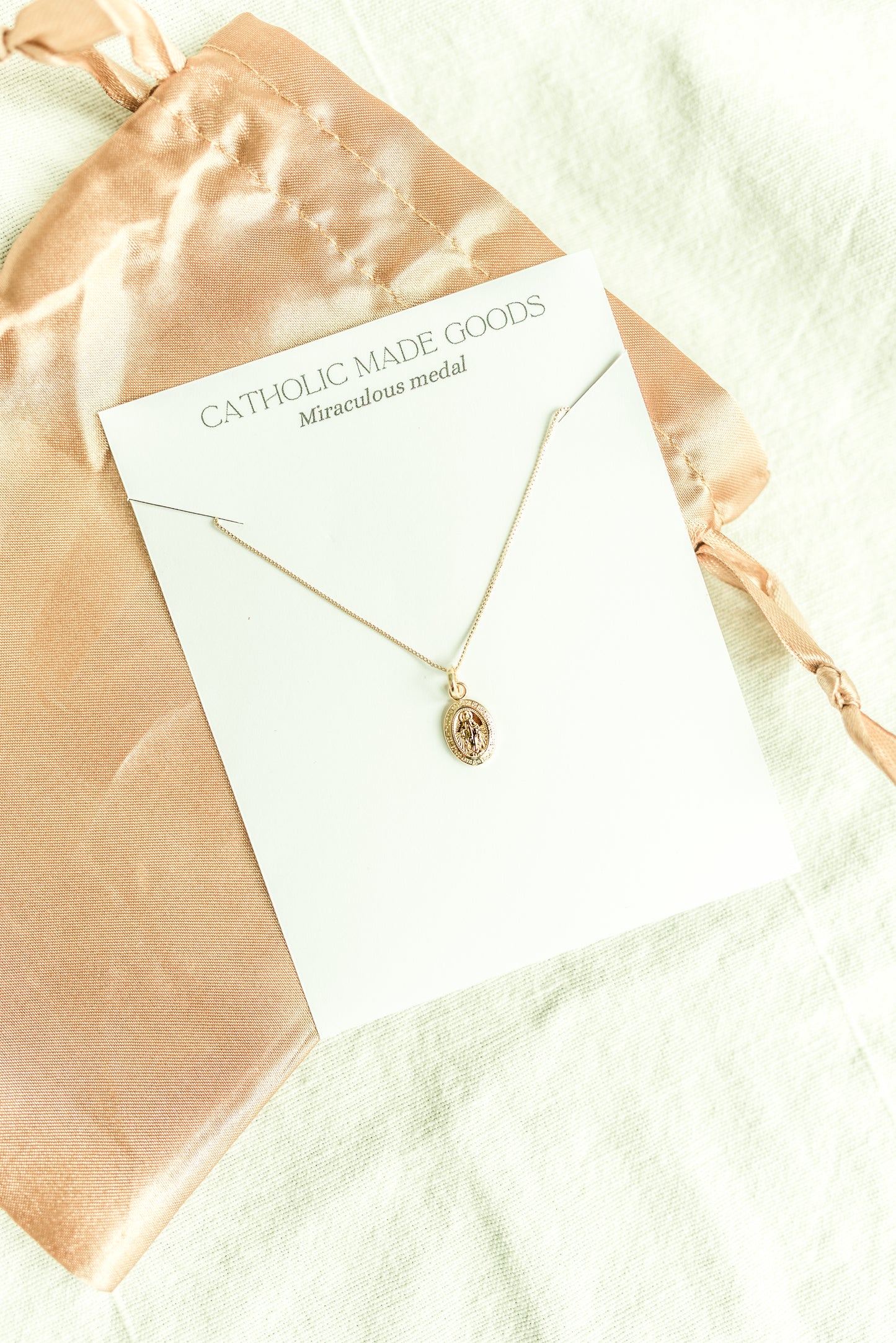 18k Mini Miraculous Medal