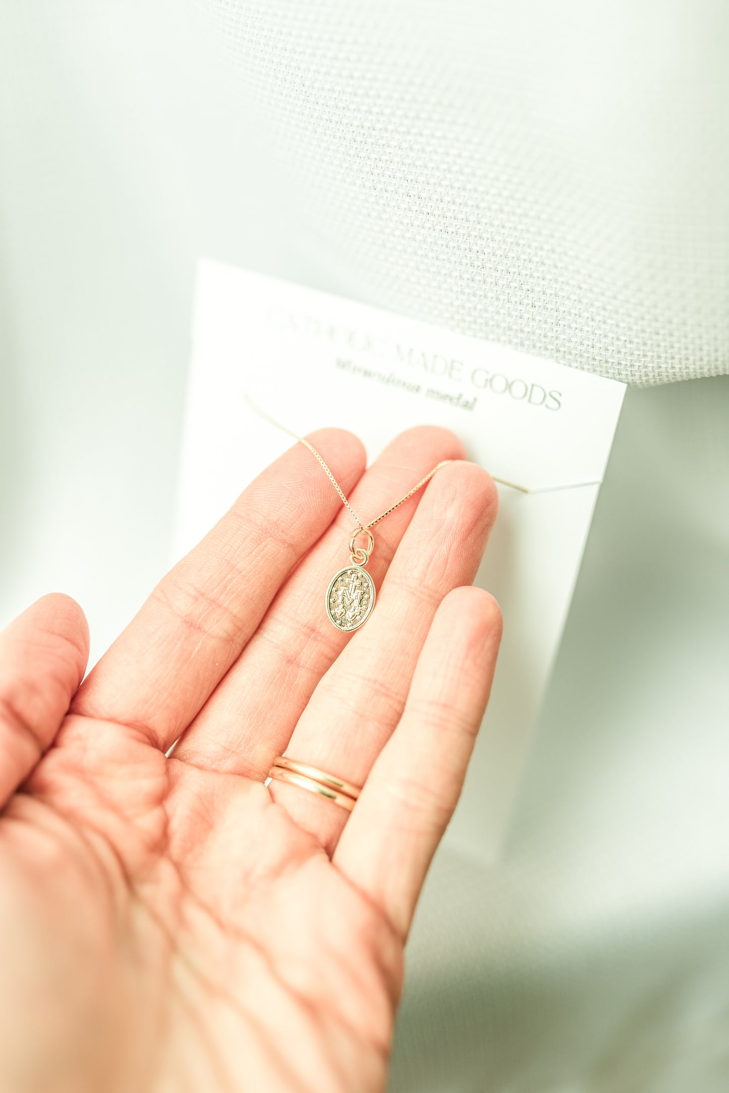 18k Mini Miraculous Medal