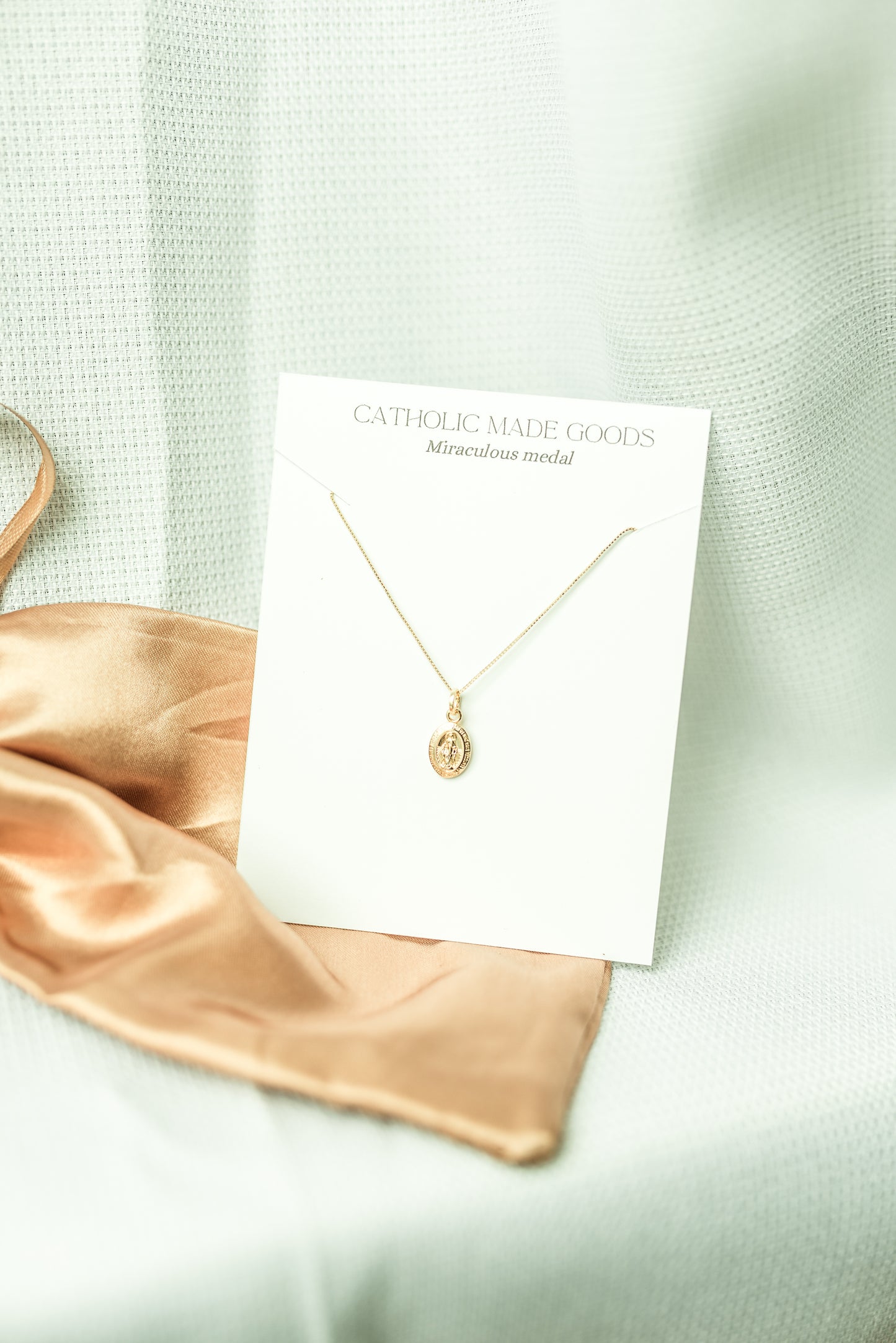 18k Mini Miraculous Medal