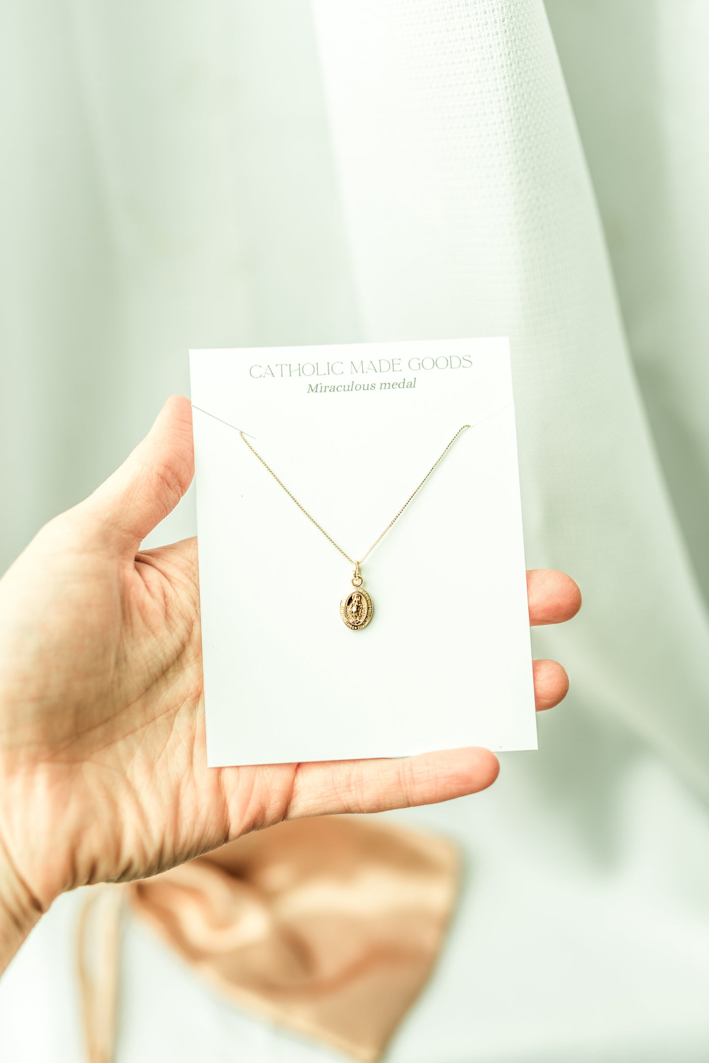 18k Mini Miraculous Medal