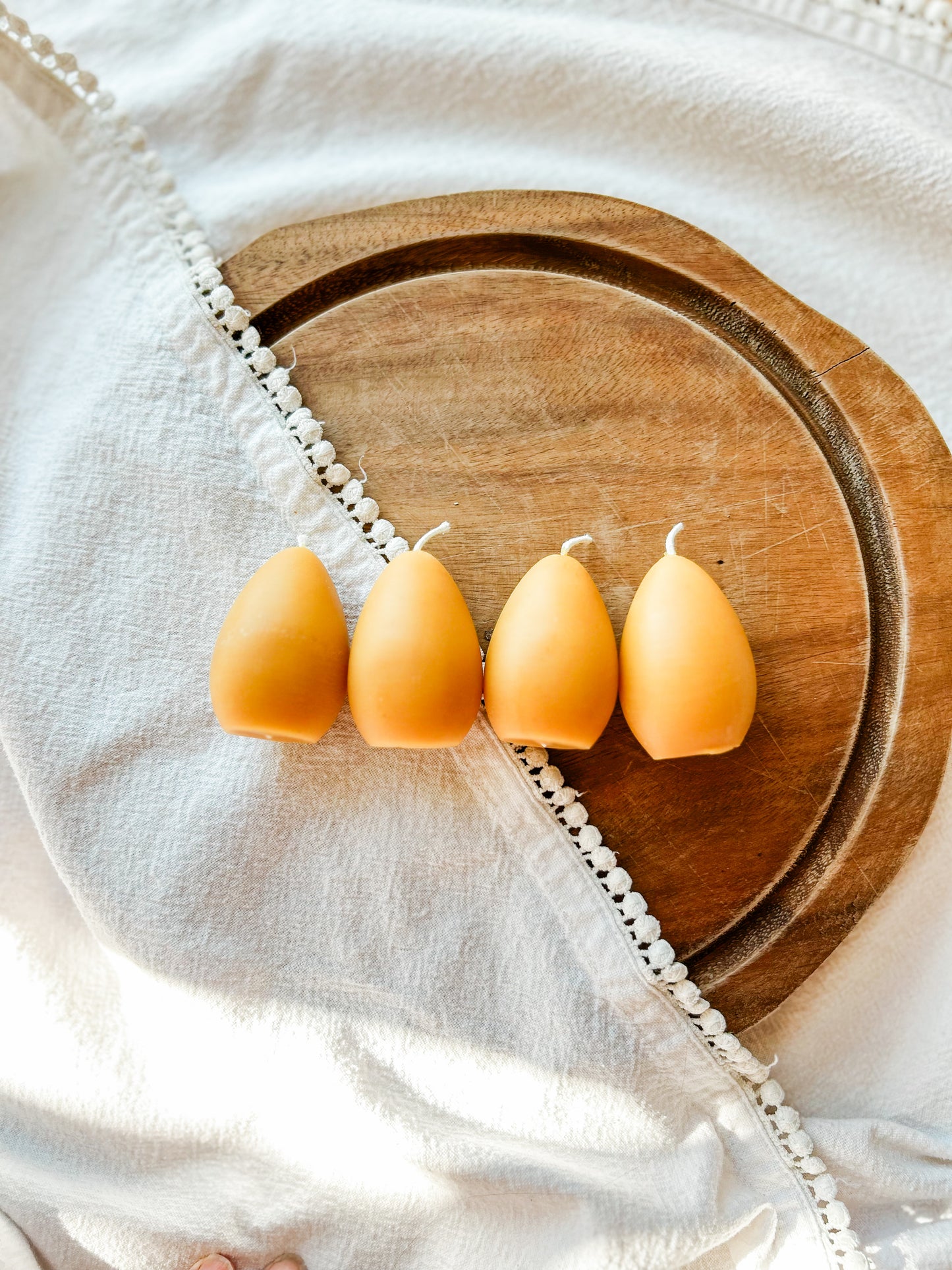 Beeswax Easter Egg Candles