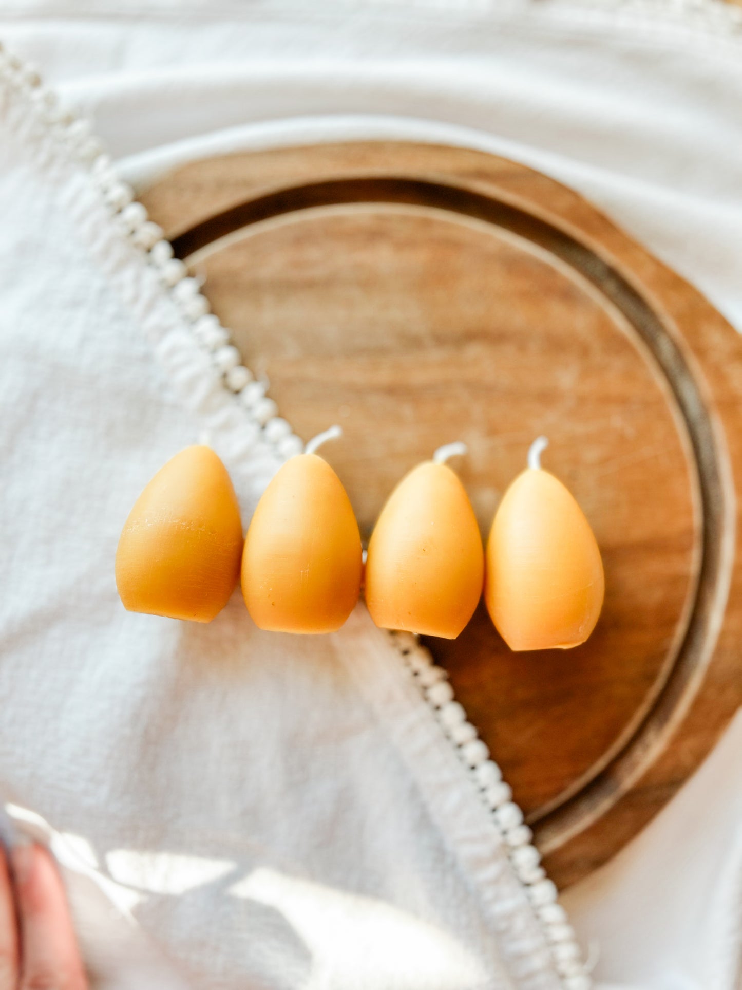 Beeswax Easter Egg Candles