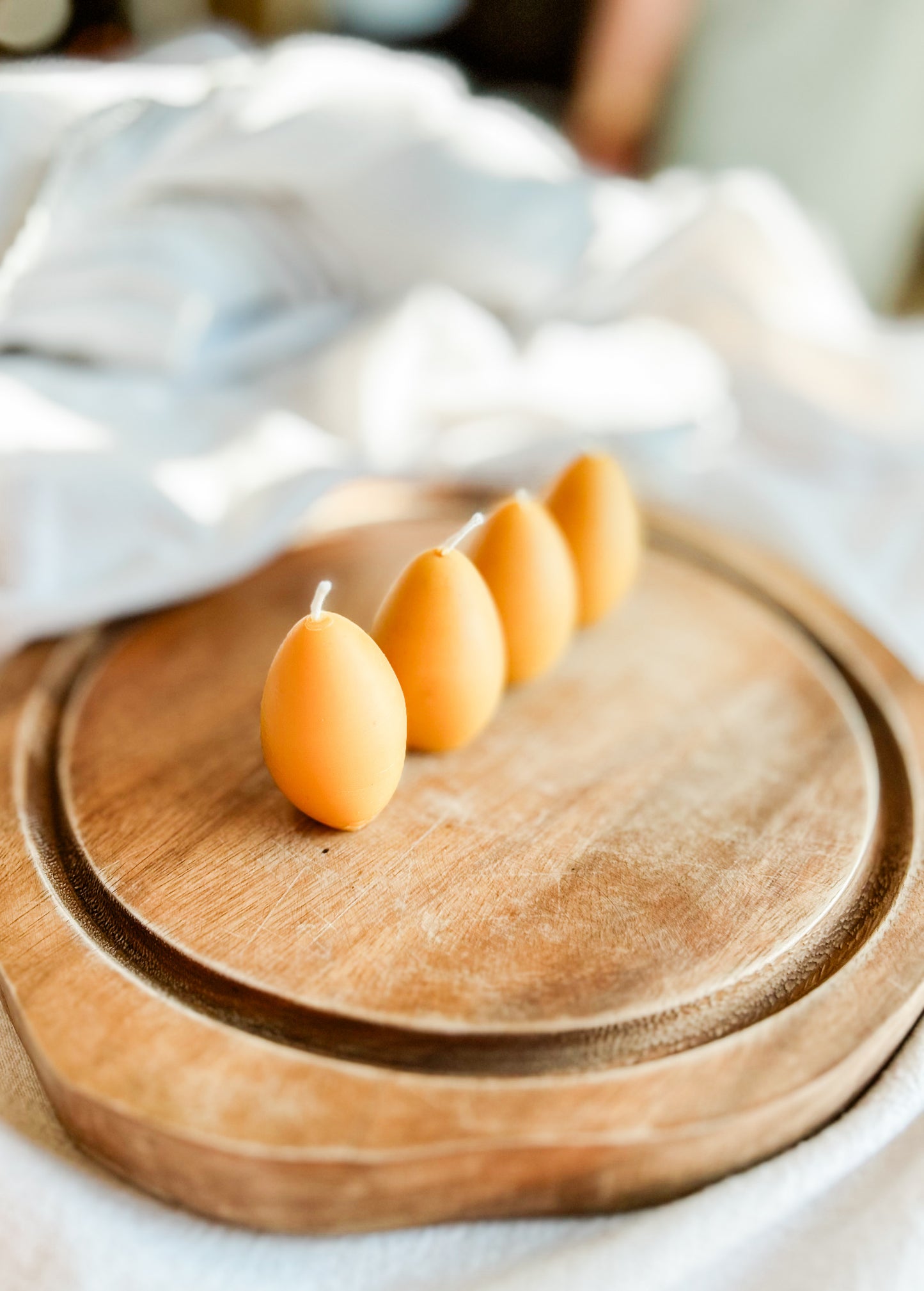 Beeswax Easter Egg Candles
