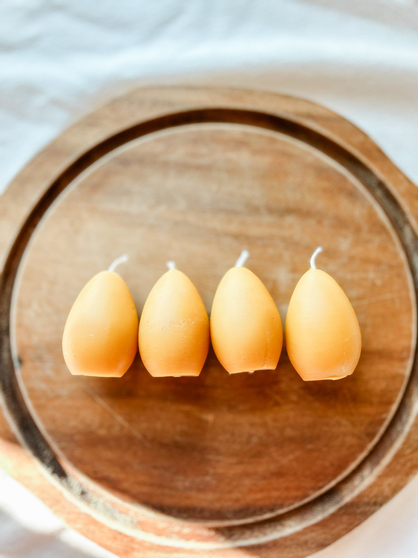 Beeswax Easter Egg Candles