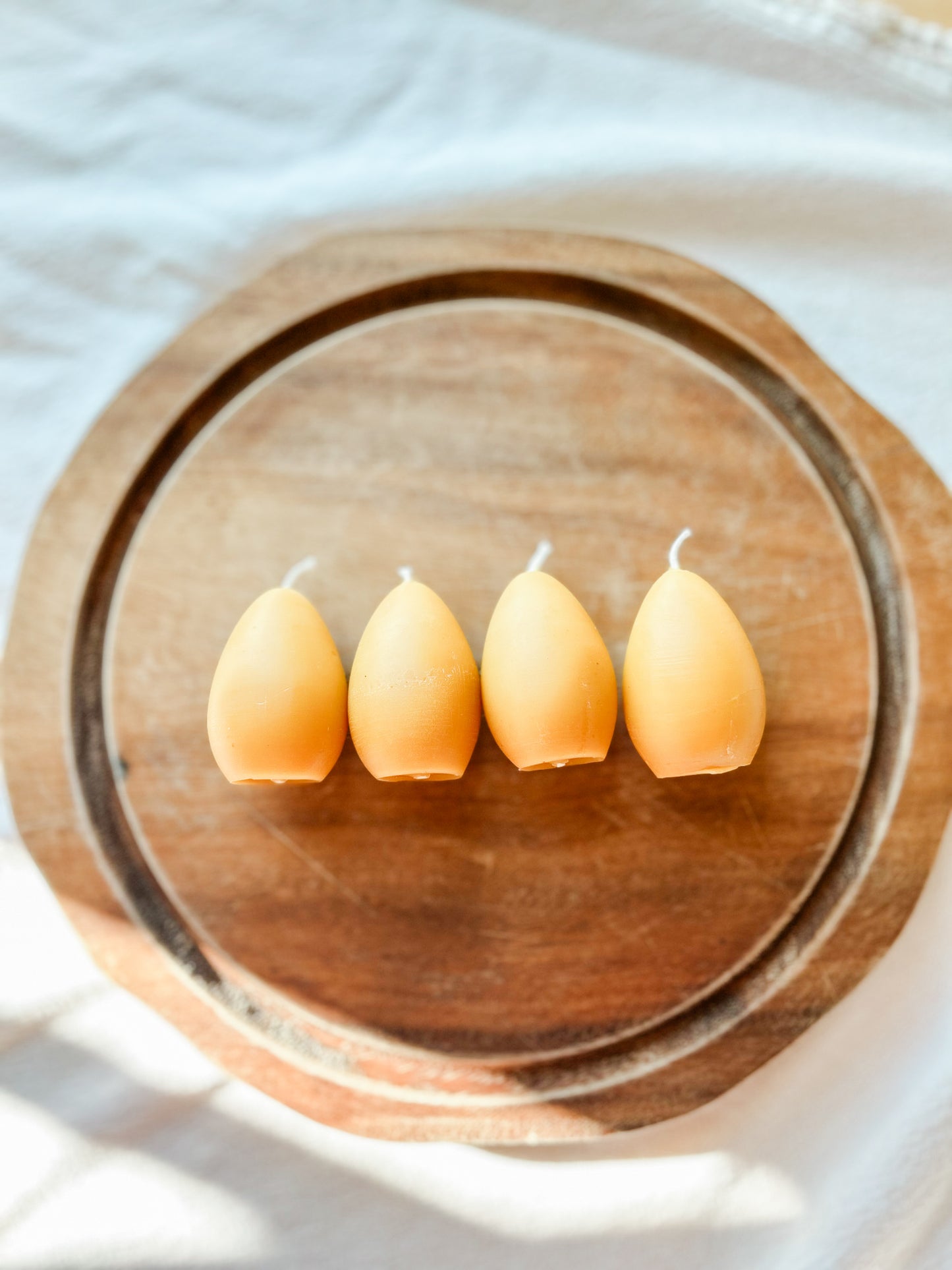 Beeswax Easter Egg Candles