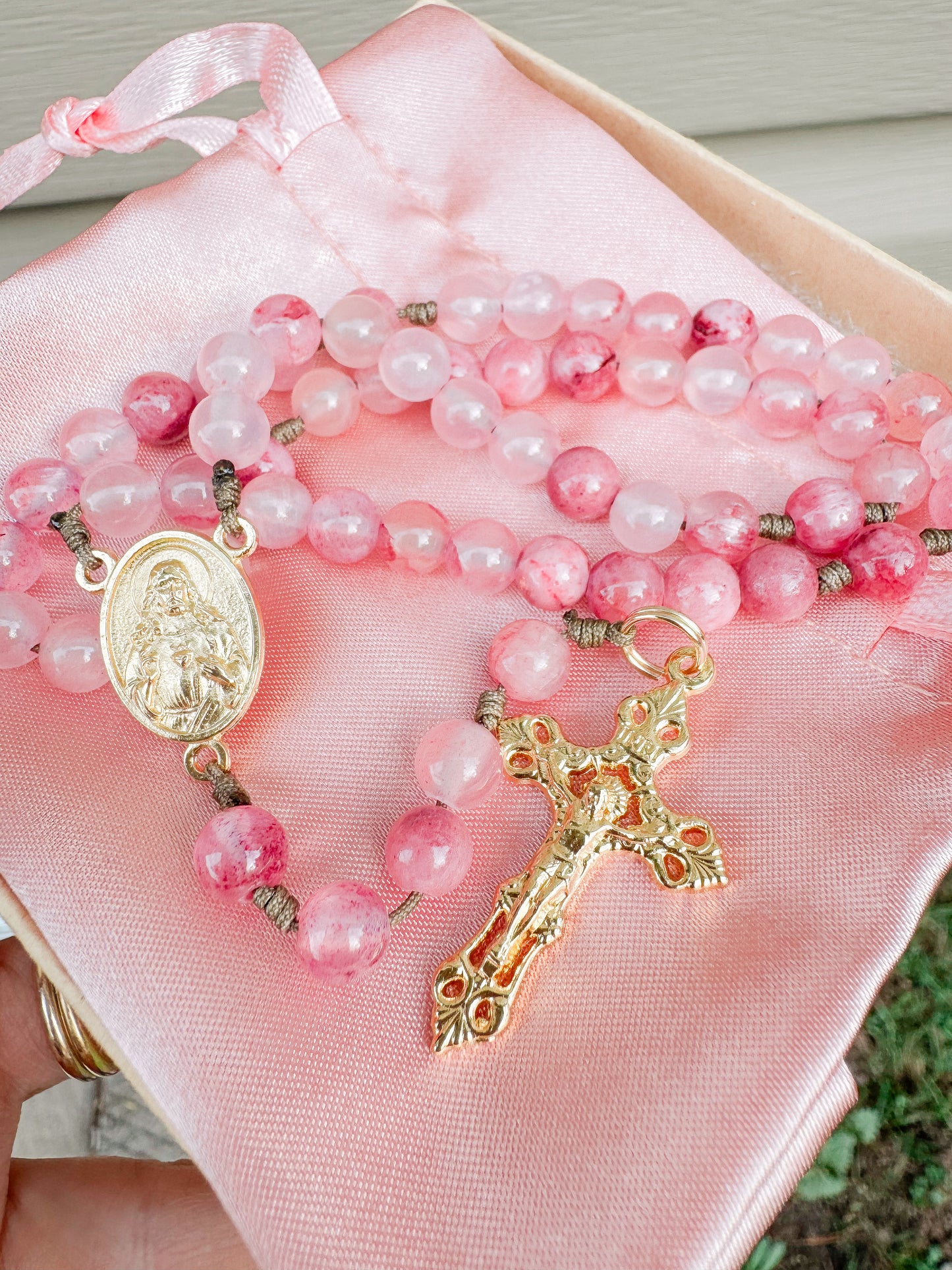 Sacred and Immaculate heart mini rosary