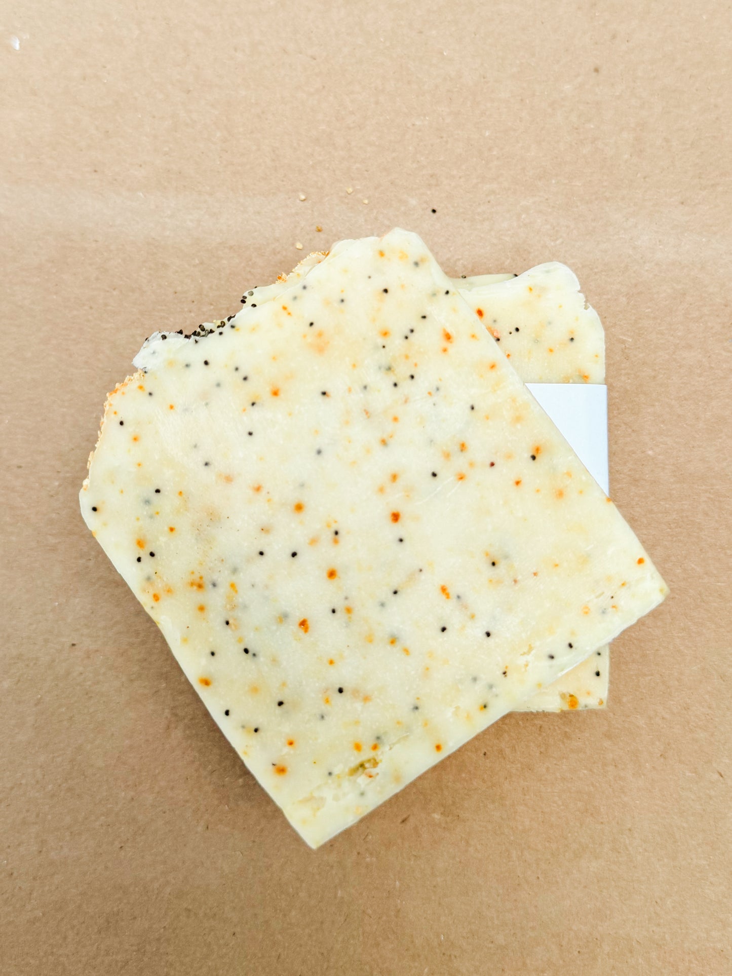 Tallow Soap - Poppy seed Orange Goat milk soap
