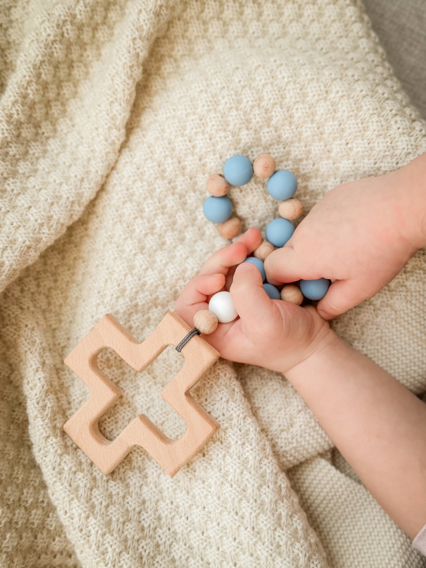 Silicone teething one decade rosary