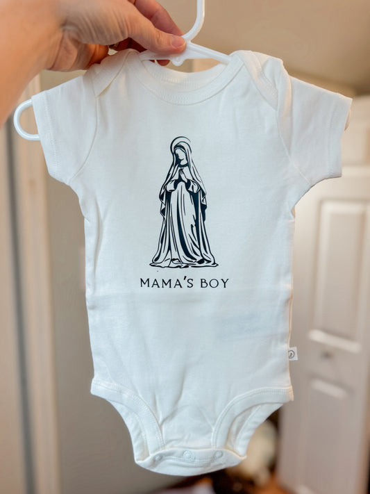Mamas Boy T-shirt bodysuit - 100% organic cotton