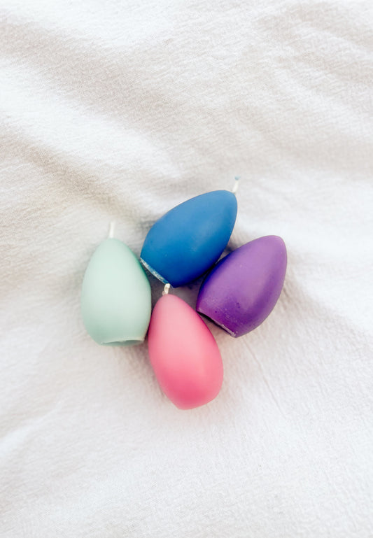 Beeswax Easter Egg Candles