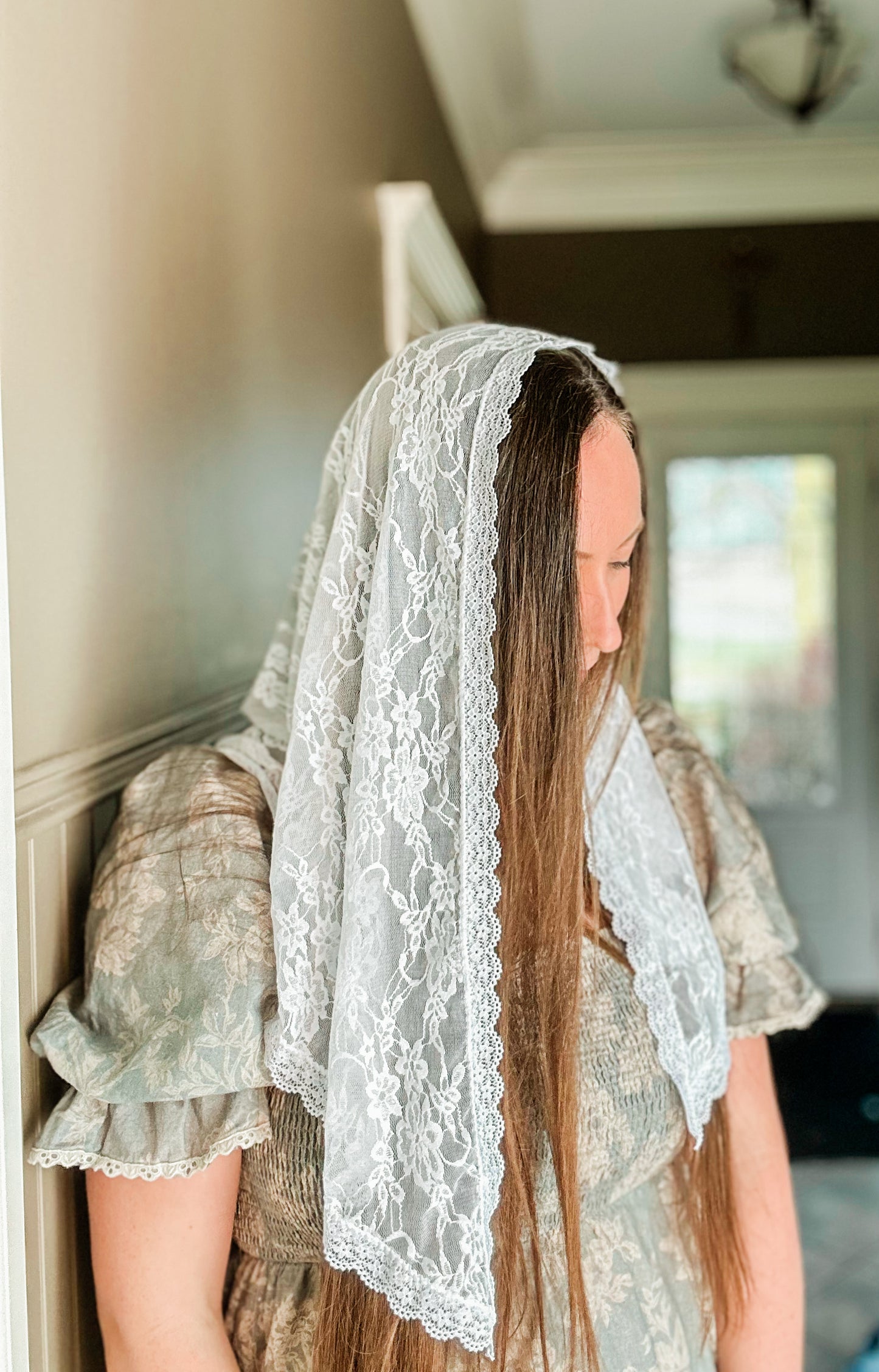 White Lace Mantilla