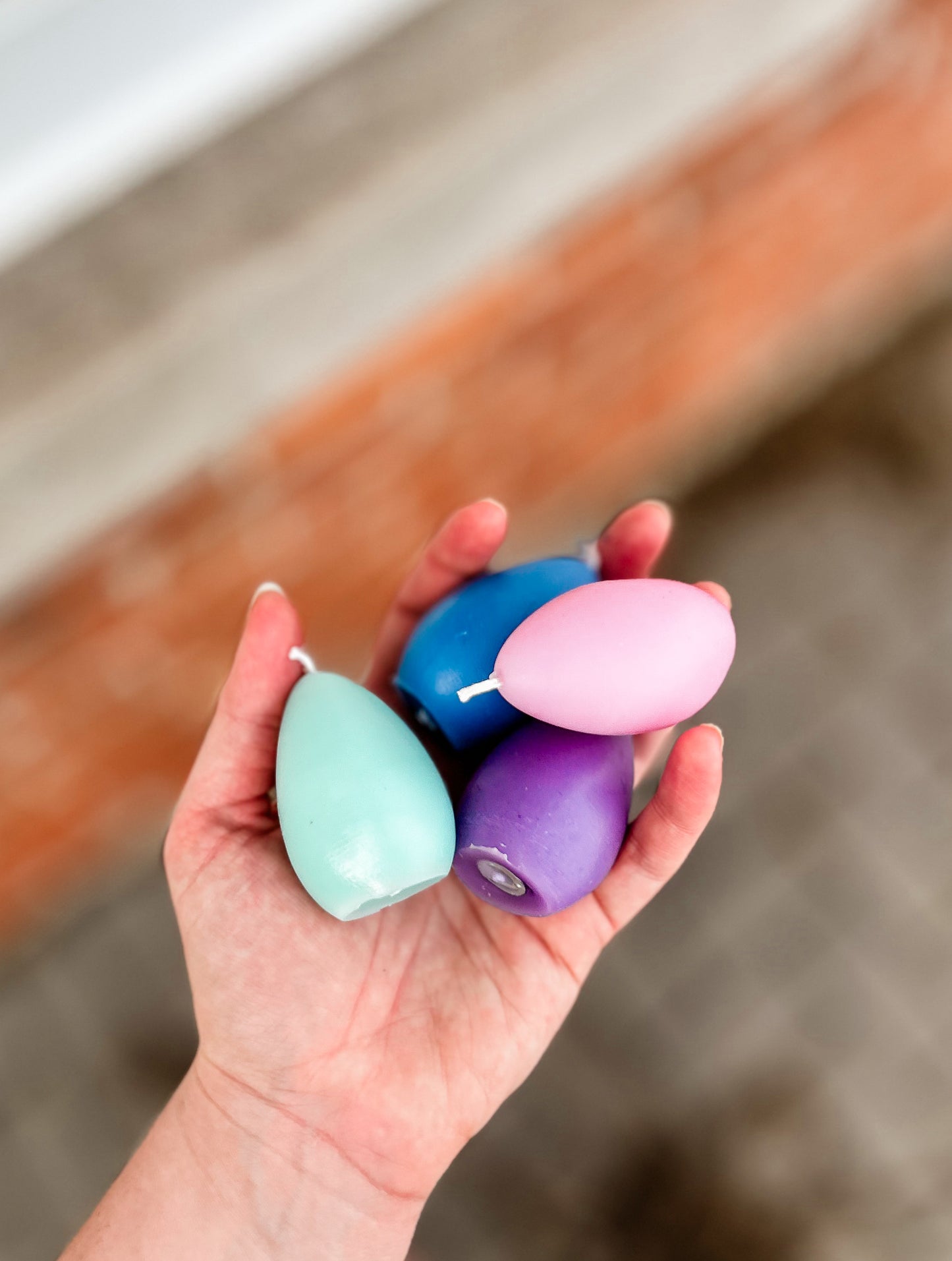 Beeswax Easter Egg Candles