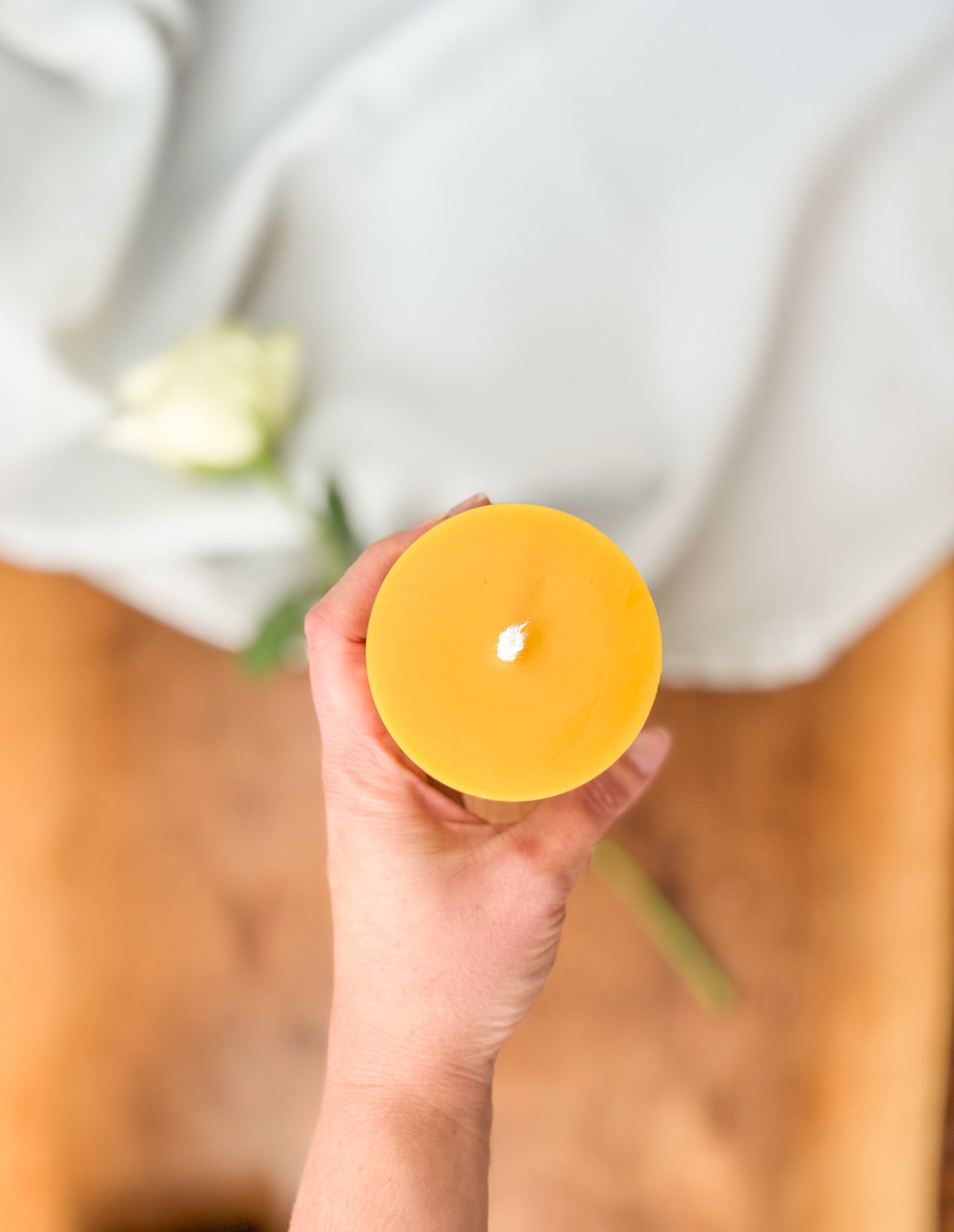 Beeswax Pillar Candle (390 grams)