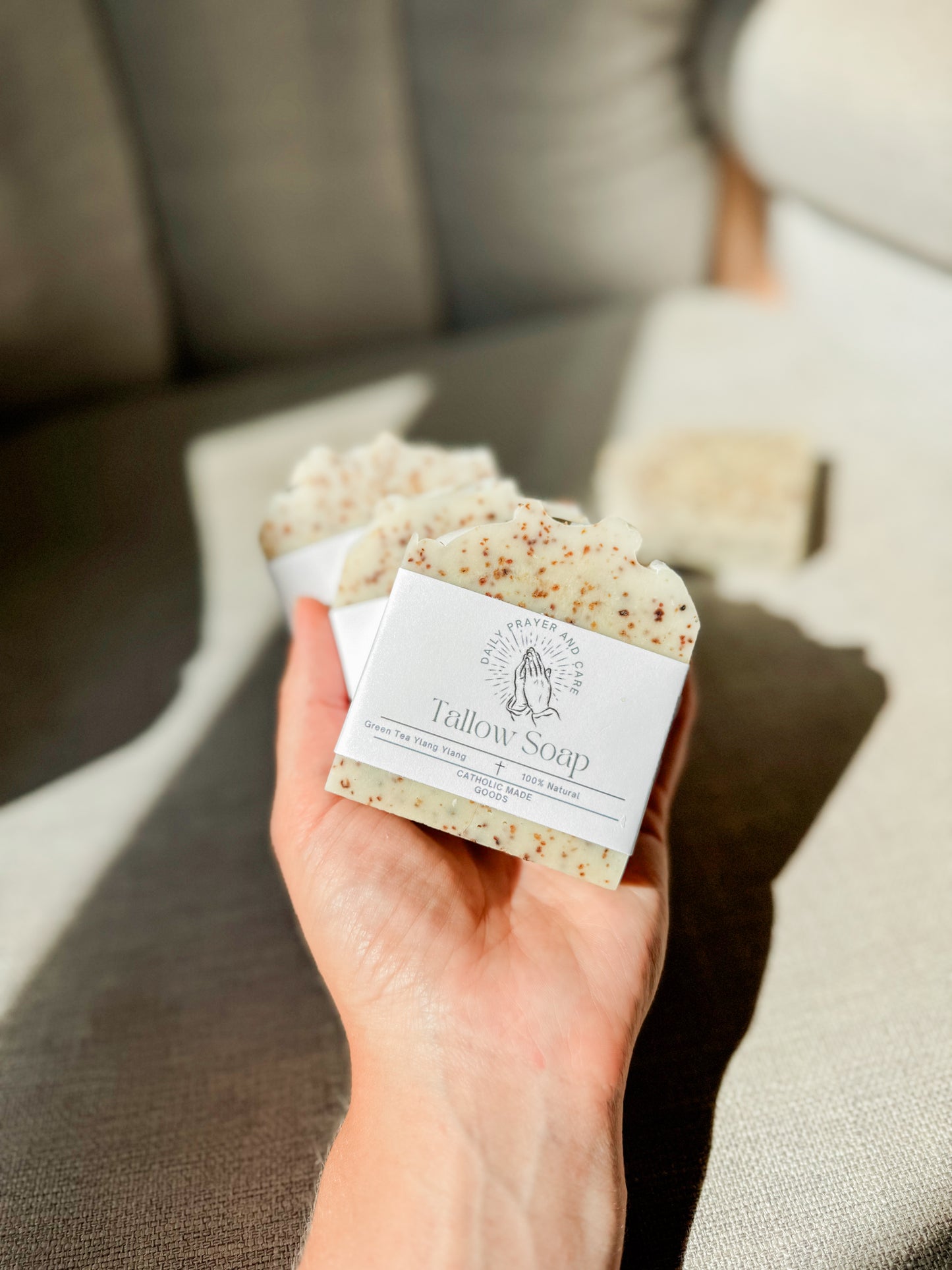 Tallow soap - Green Tea Ylang Ylang