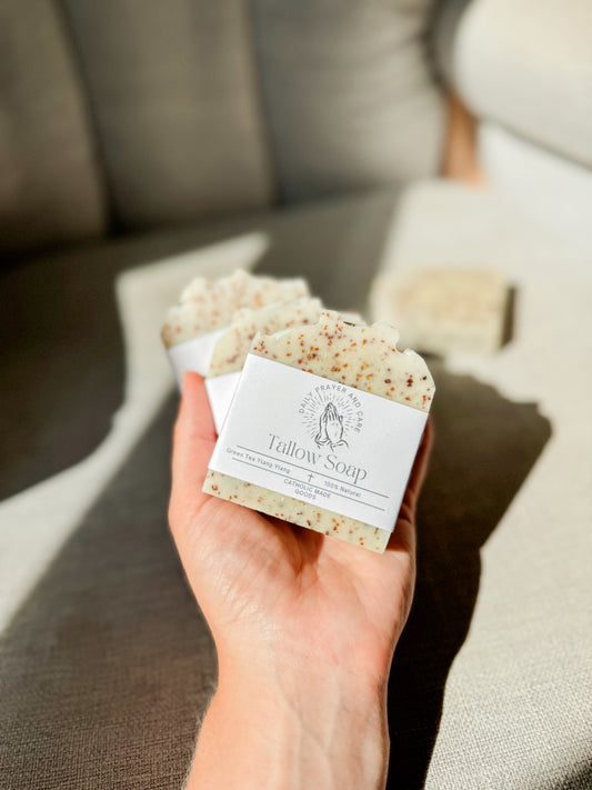 Tallow soap - Green Tea Ylang Ylang