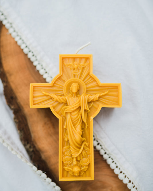 Christ is Risen Beeswax Candle