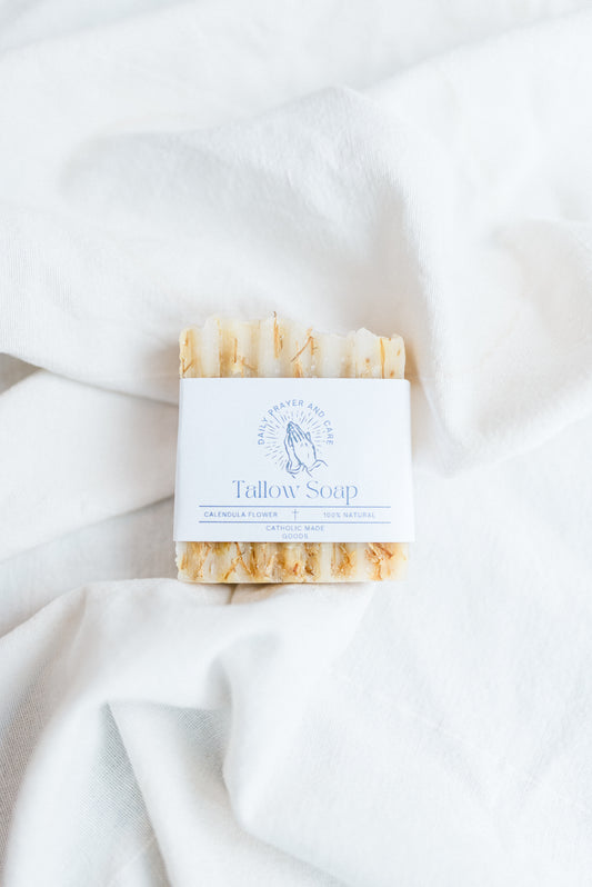 Tallow Soap - Calendula flower