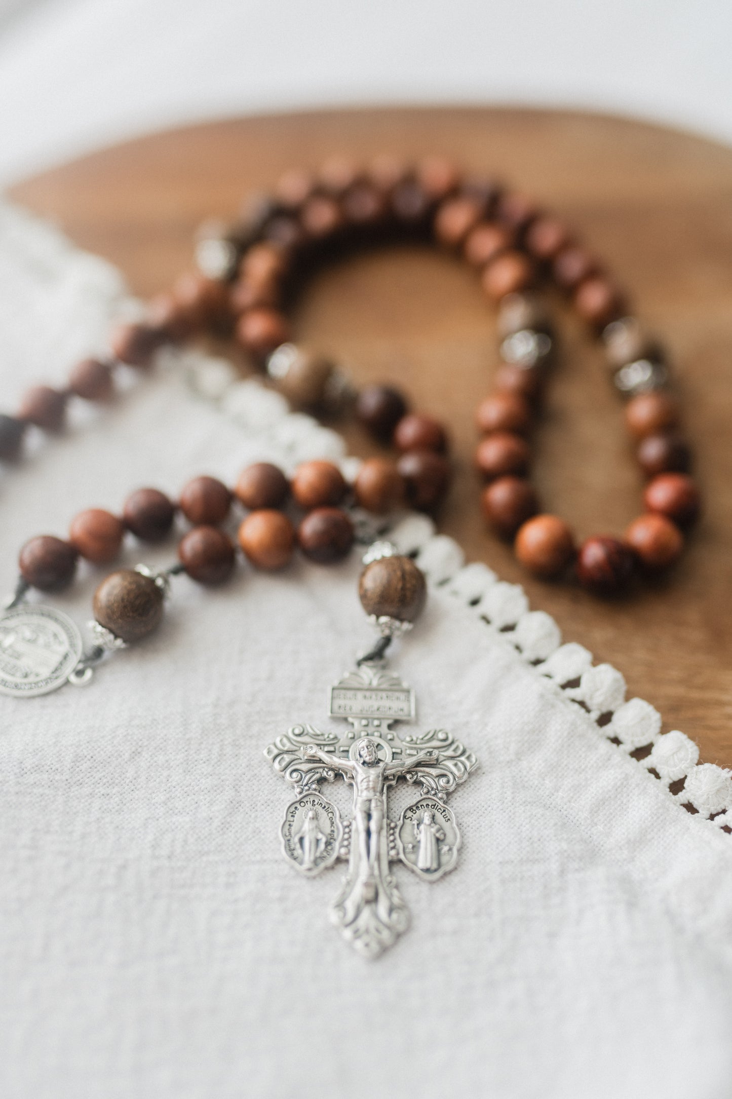 Men's Wooden St. Benedict Rosary