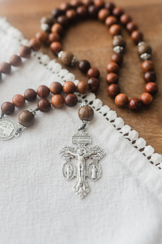 Men's Wooden St. Benedict Rosary