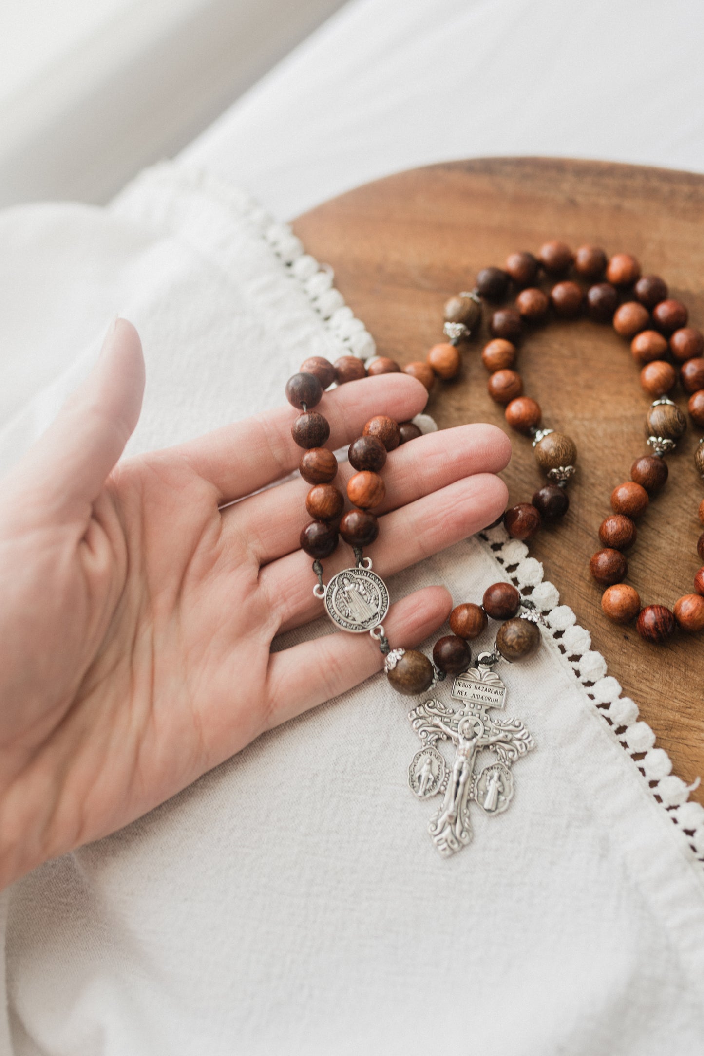 Men's Wooden St. Benedict Rosary