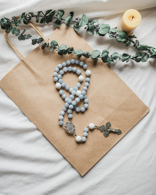 Blue Marian Rosary