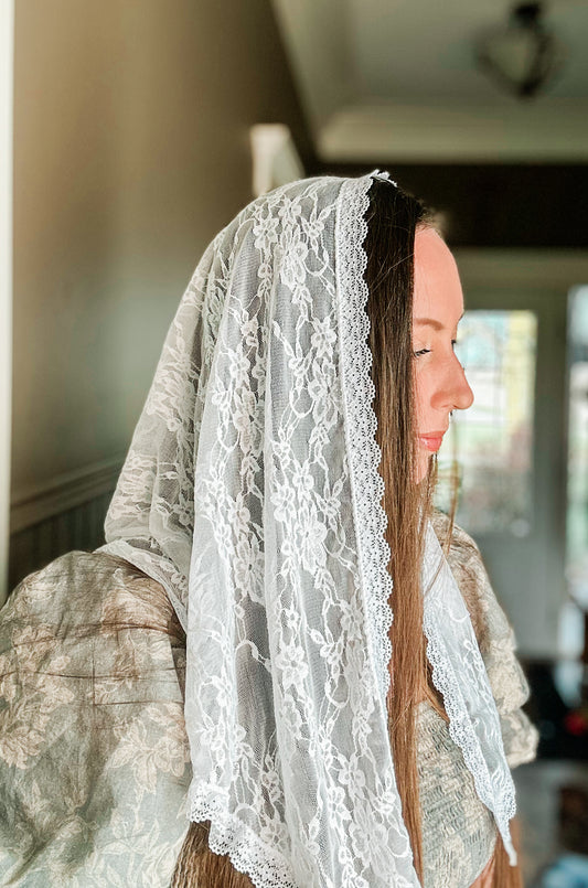 White Lace Mantilla