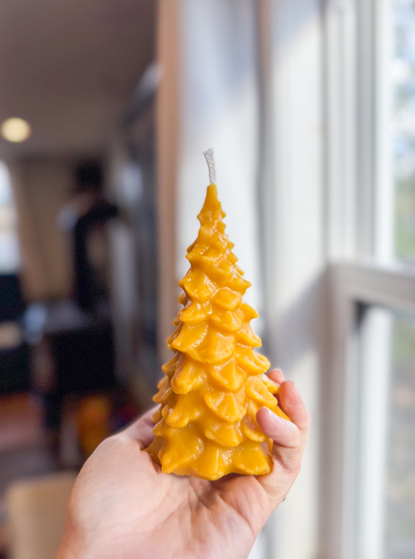 Christmas Tree Beeswax Candle