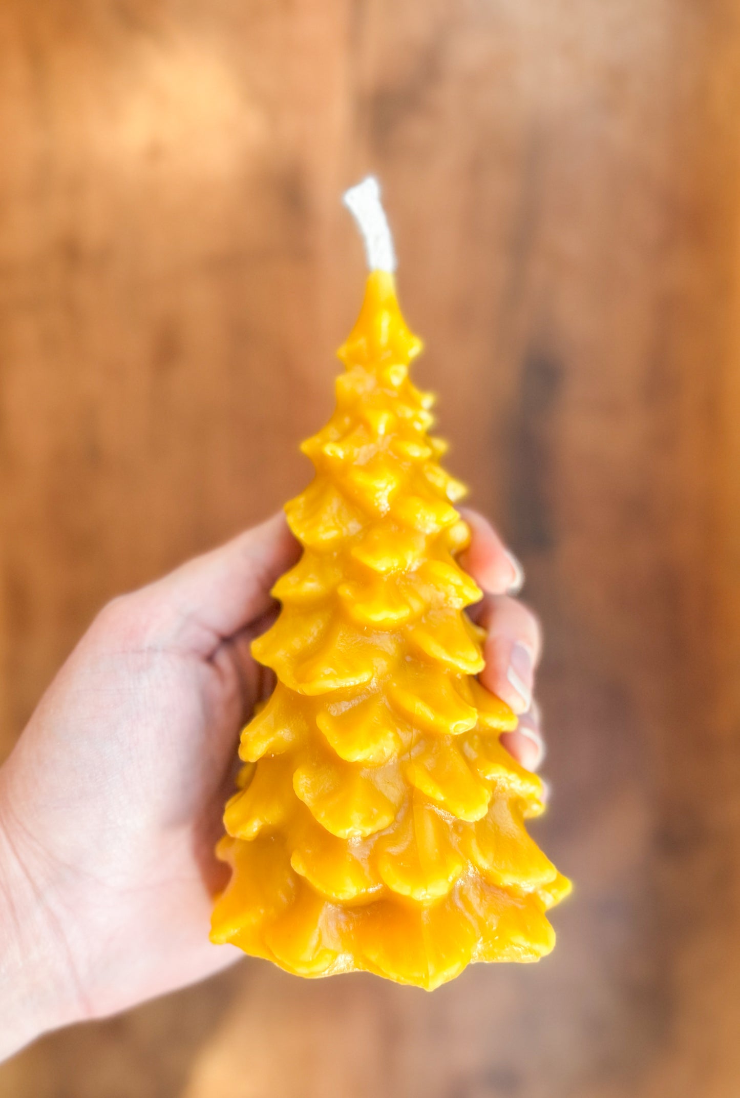 Christmas Tree Beeswax Candle