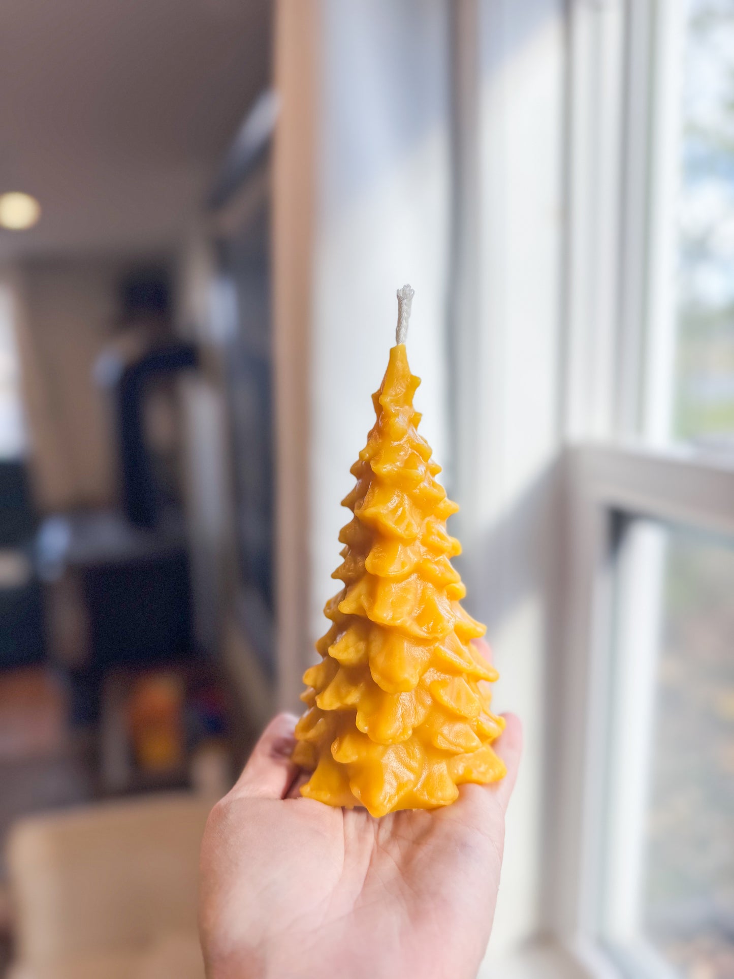 Christmas Tree Beeswax Candle