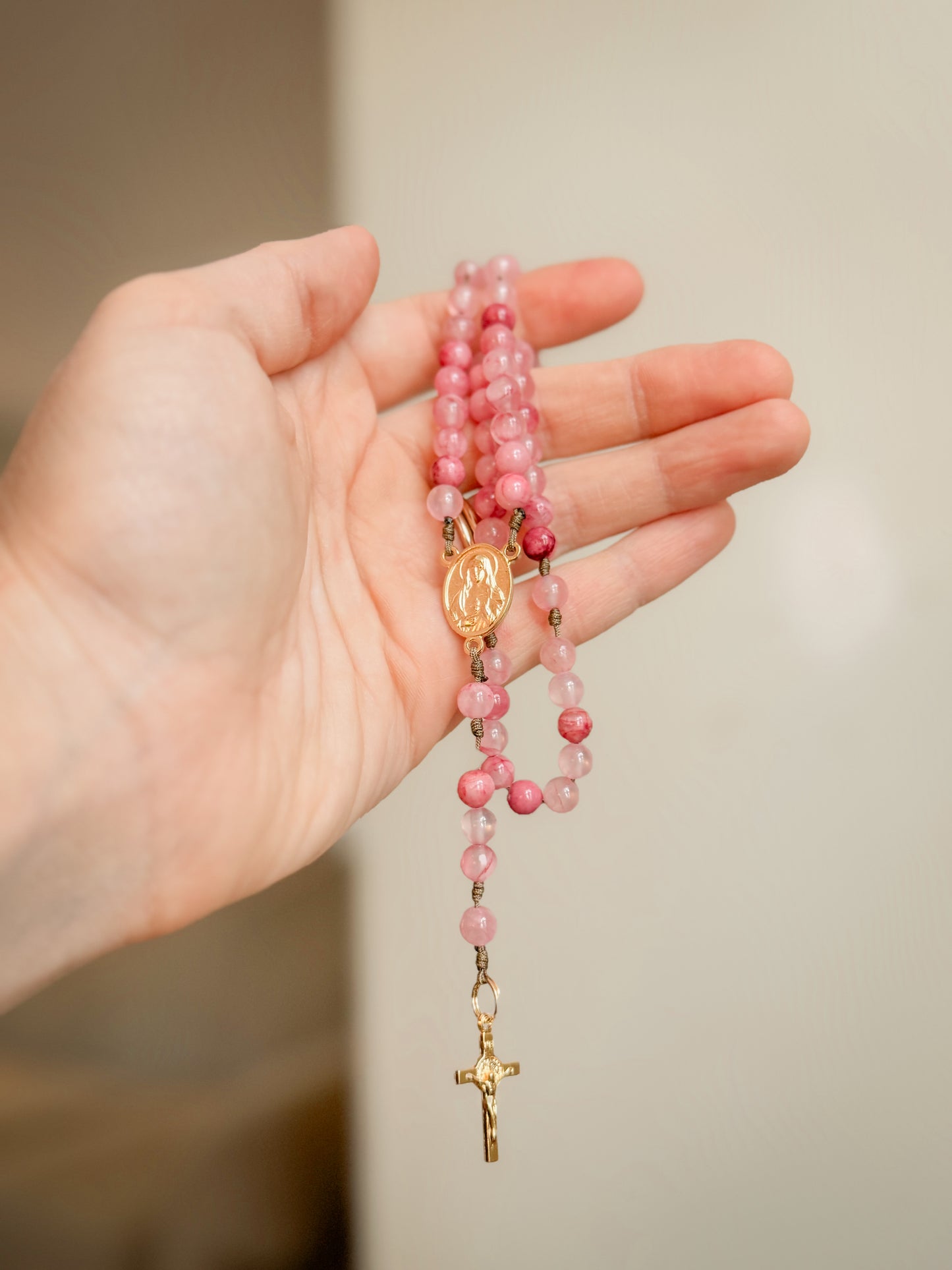Sacred and Immaculate heart mini rosary