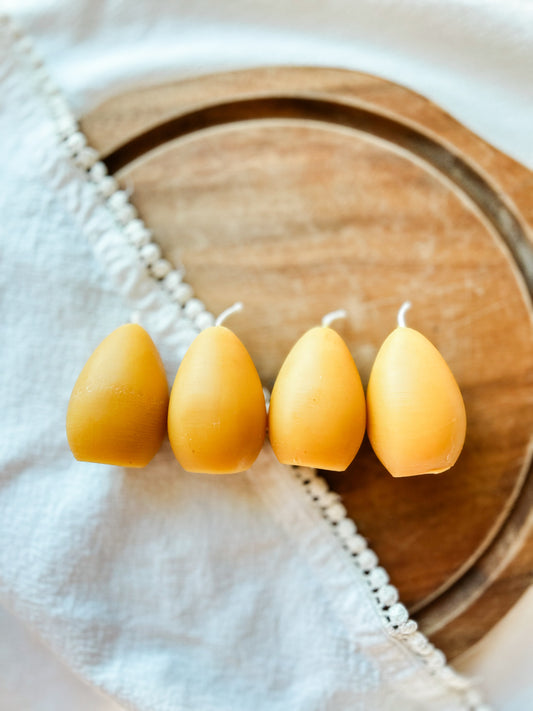 Beeswax Easter Egg Candles