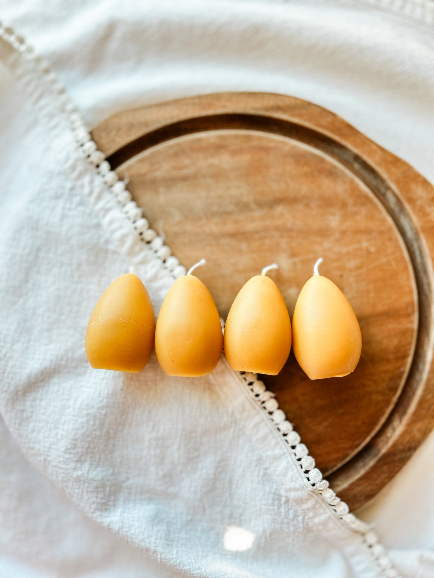 Beeswax Easter Egg Candles